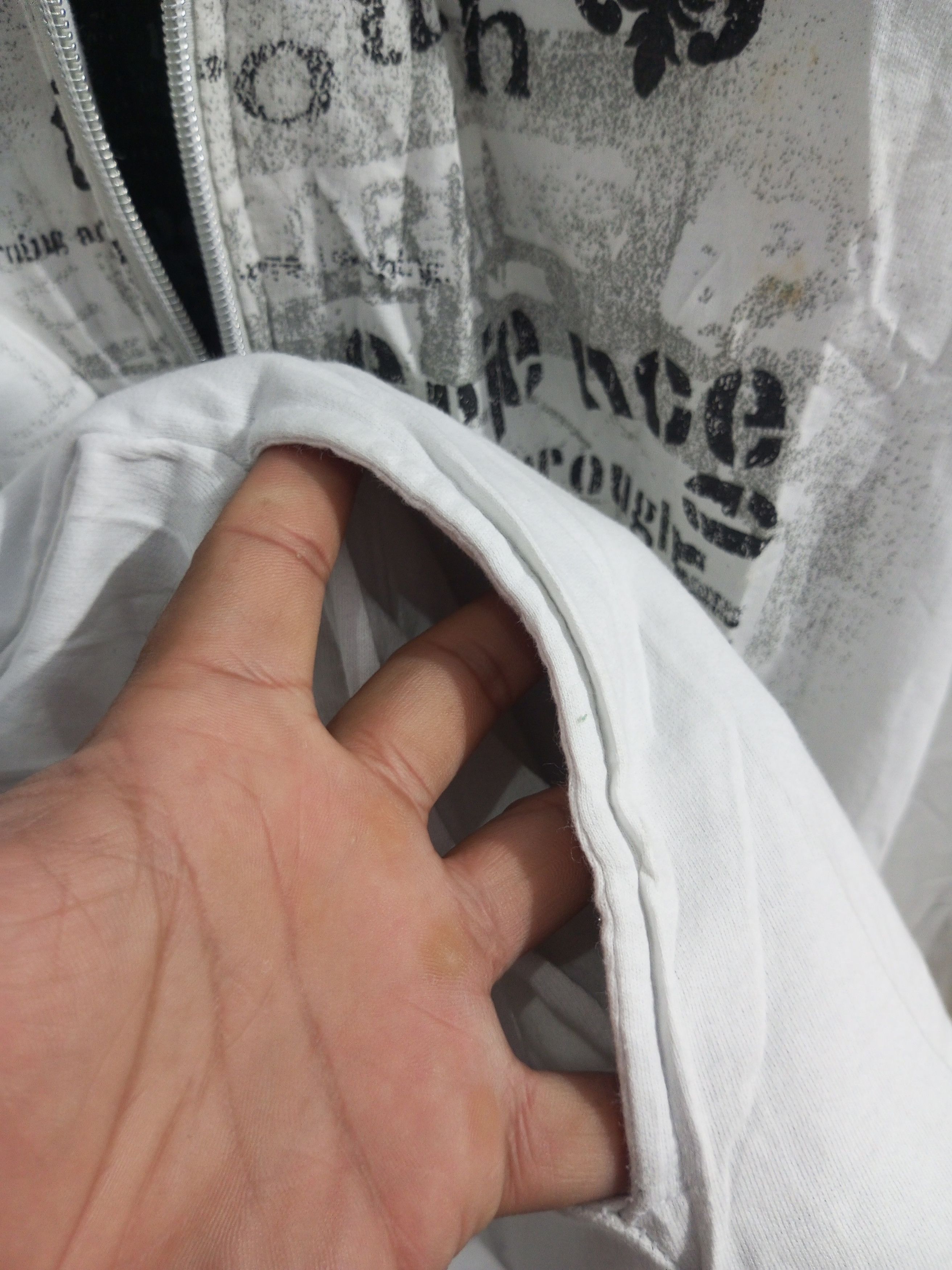 Japanese Brand Vintage pino bazzo double layer poem hoodie Size US XL / EU 56 / 4 - 11 Thumbnail