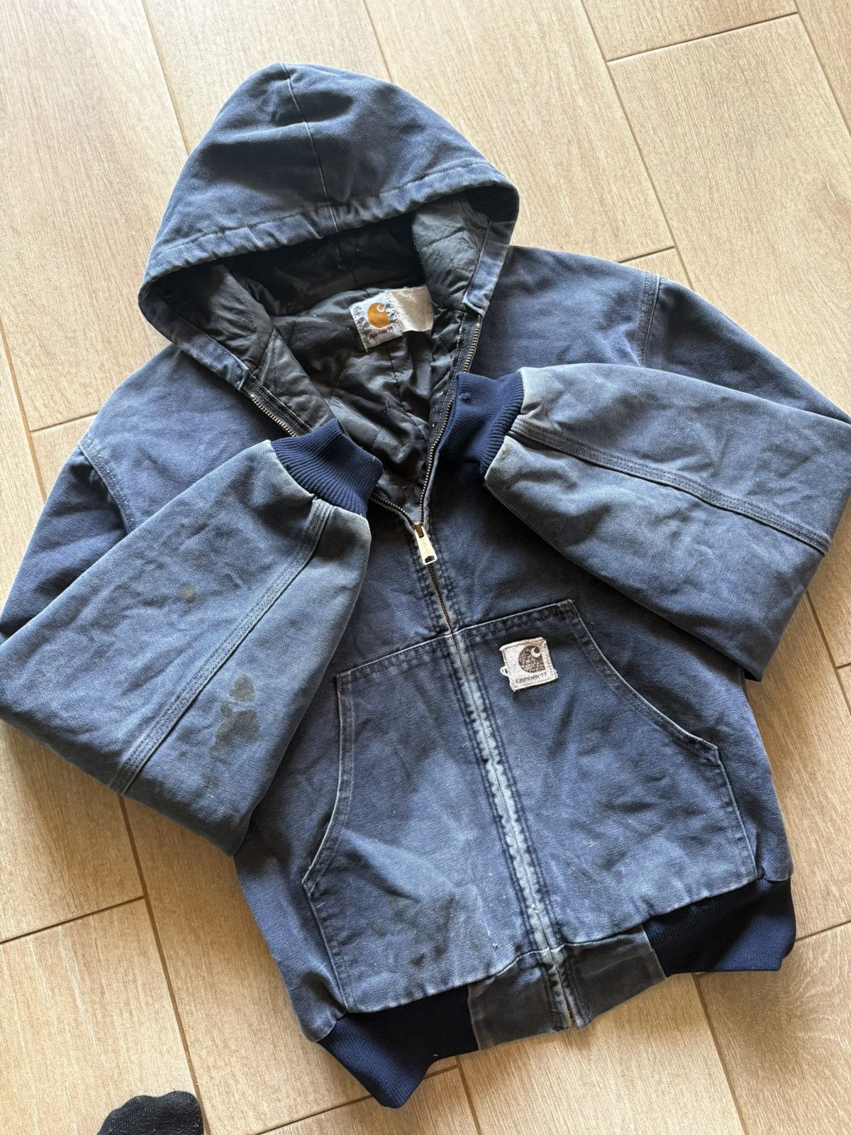 Carhartt JQ263 Blue Carhartt Active Jacket 90s Size US L / EU 52-54 / 3 - 9 Thumbnail