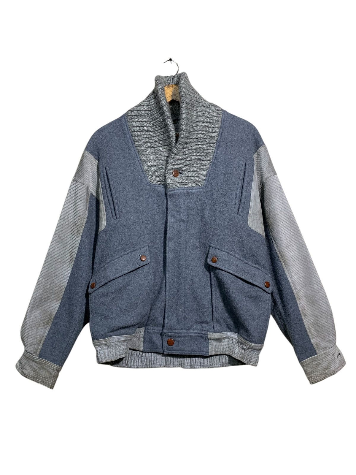 Courreges 🔥VTG 80s COURREGES WOOL BOMBER JACKETS Size US M / EU 48-50 / 2 - 1 Thumbnail