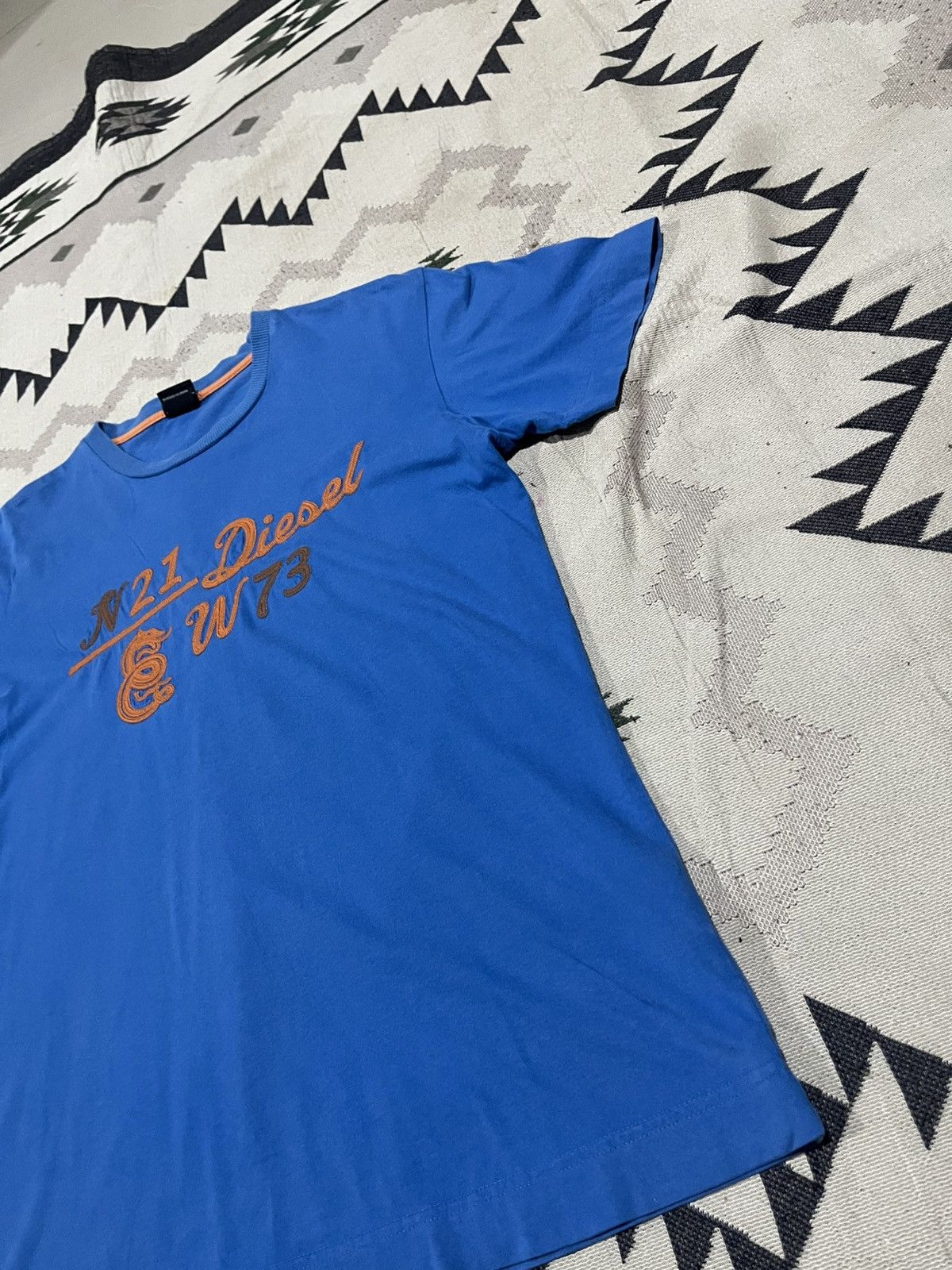 Diesel 2000s DIESEL N21 EMBROIDERED SPELLOUT TSHIRT Size US M / EU 48-50 / 2 - 5 Thumbnail
