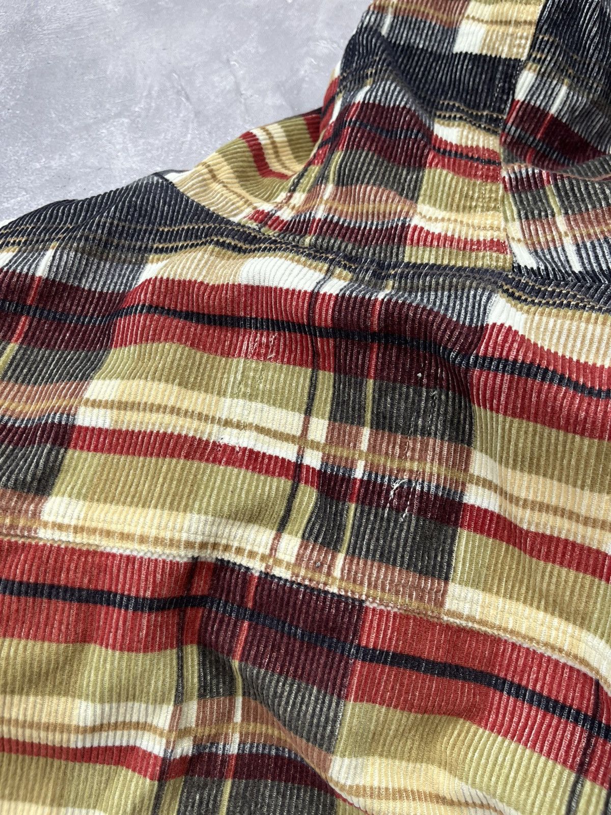 Adidas Vintage Adidas Reversible Corduroy Jacket Patchwork Boxy Fit Size US M / EU 48-50 / 2 - 8 Thumbnail