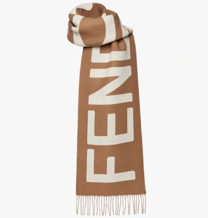 image of Fendi O1Loc1C0124 Roma Scarf In Beige, Men's
