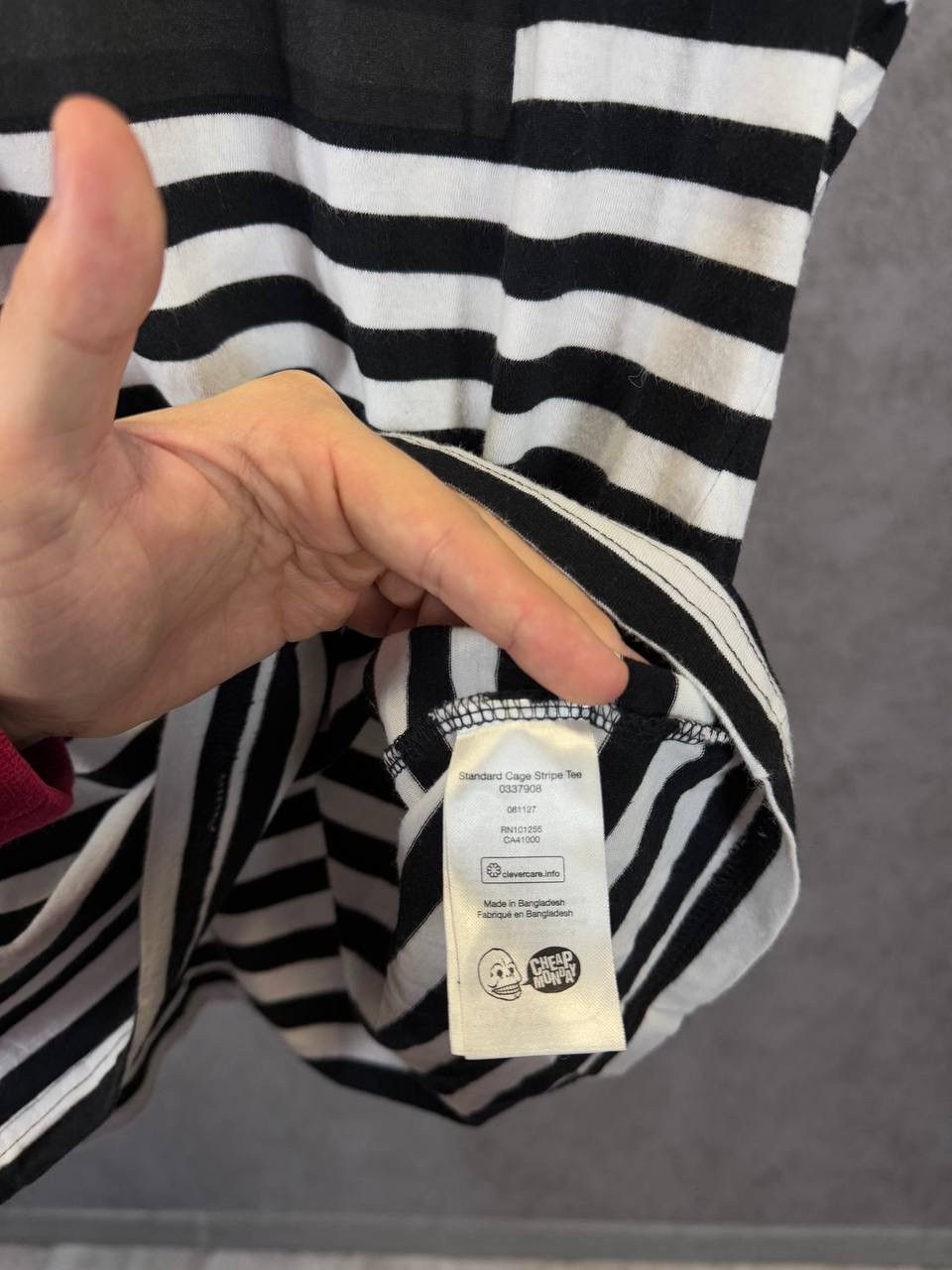 Cheap Monday × Designer Cheap Monday designer big center logo striped tee Size US M / EU 48-50 / 2 - 6 Thumbnail