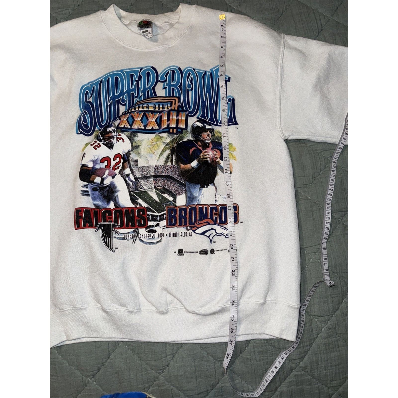 Fruit Of The Loom Fruit of the Loom 1999 Super Bowl Sweatshirt Sz L Falcons Size US L / EU 52-54 / 3 - 8 Thumbnail
