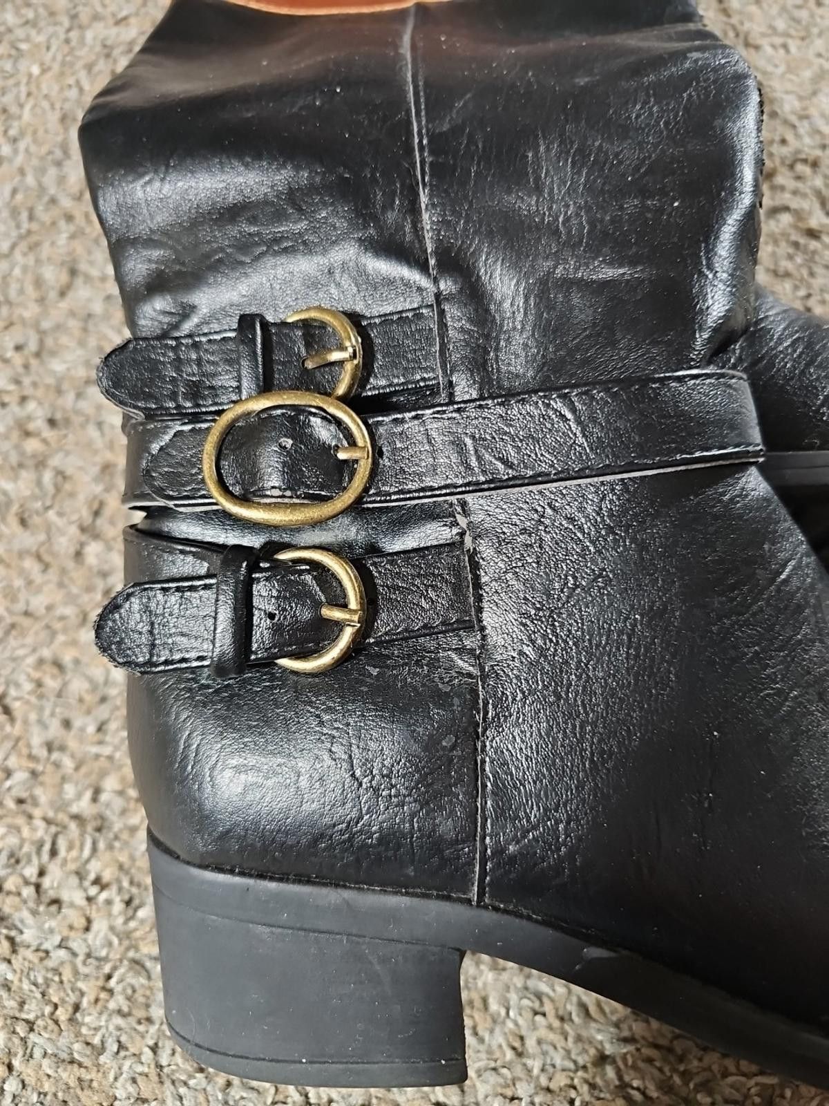 Saint Ramon RAM Imbra Boots 6M Zip Side Buckles Size US 6 / IT 36 - 2 Thumbnail
