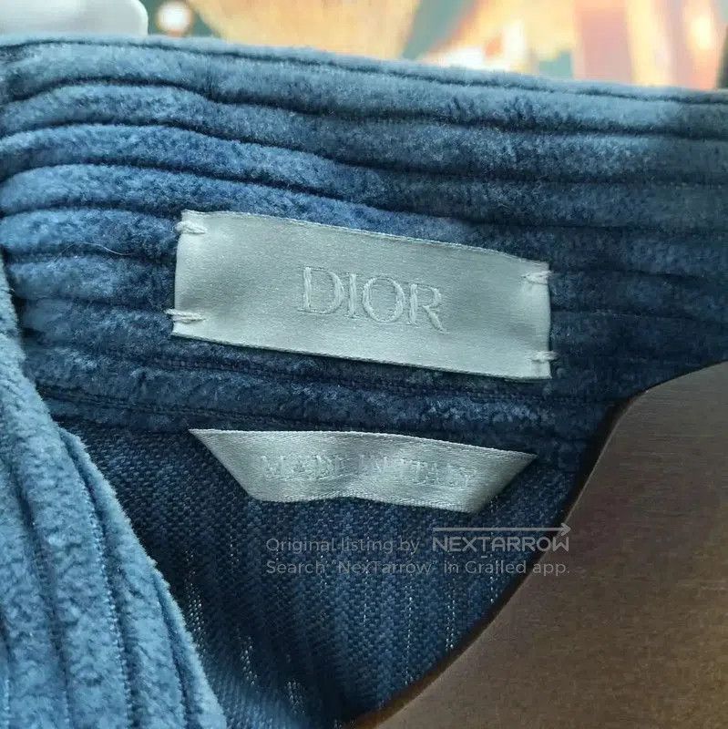 Dior Dior Long Sleeve Blue Cord Jacket for Men . Size US L / EU 52-54 / 3 - 3 Thumbnail