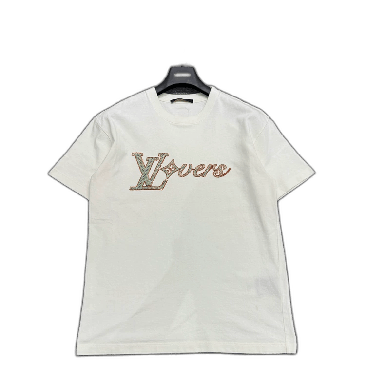 LV x NIGOコラボ Printed Signature T-Shirt 関税込 Louis Vuitton x Nigo Printed Signature T-Shirt Milky White