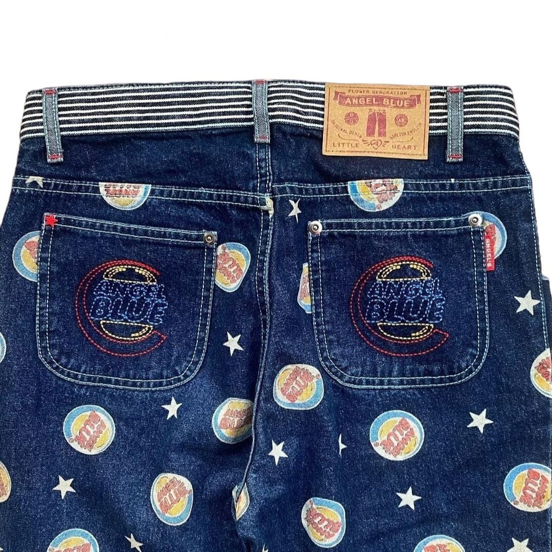 Angel Blue FLARE JEANS Angel Blue Fullprint Bootcut Denim Jeans Size US 28 / EU 44 - 4 Thumbnail