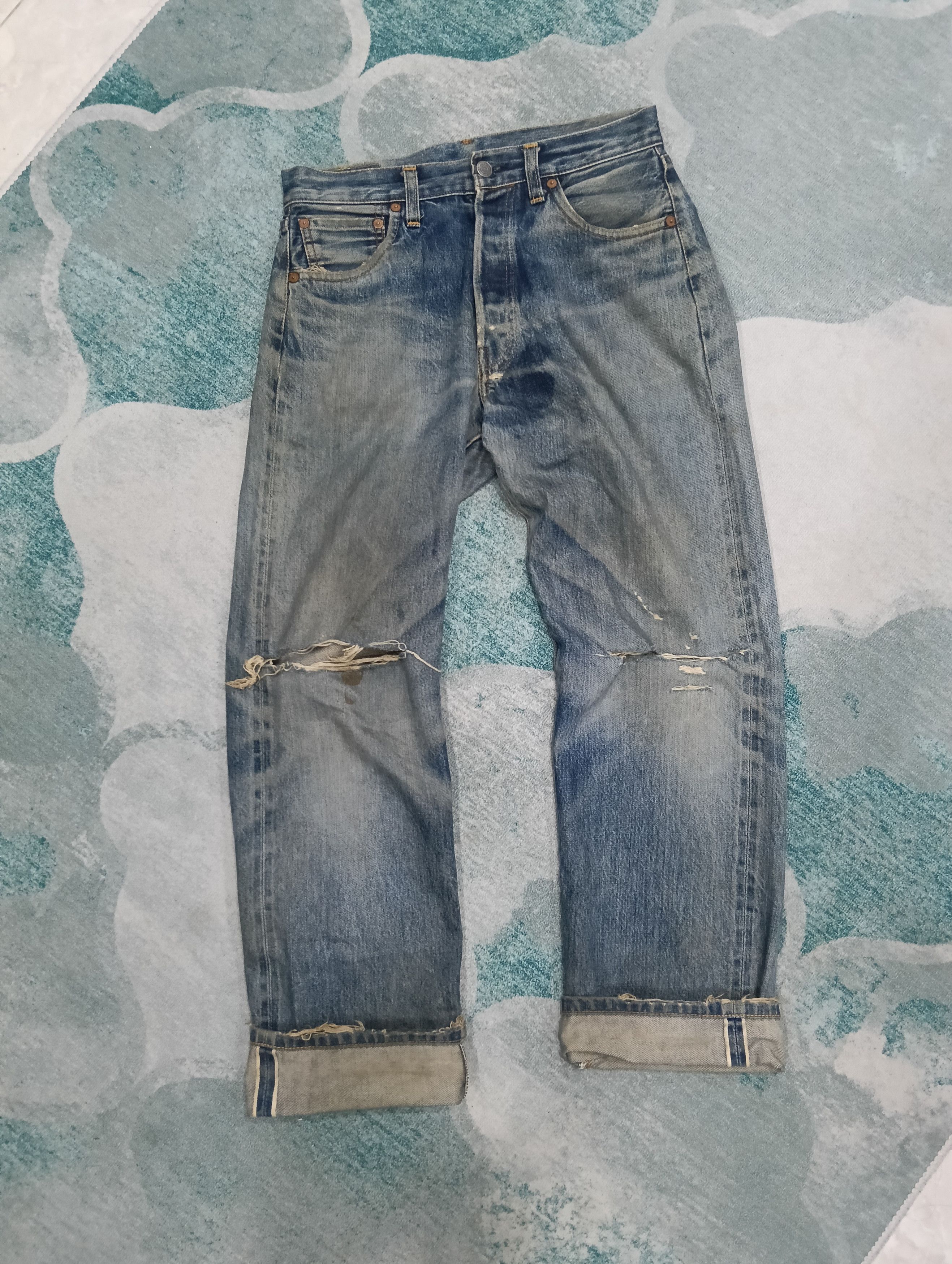 Levi's Vintage Clothing Vintage Levis Big E 501 Inspired 50s Model. Size US 30 / EU 46 - 2 Thumbnail