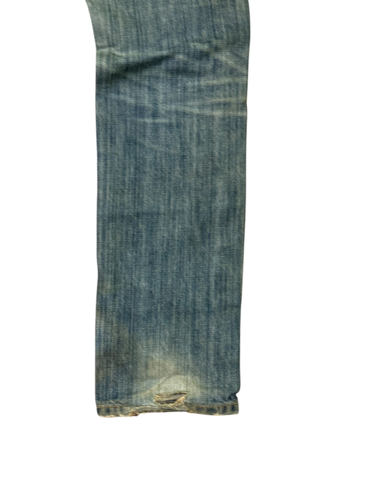 Hysteric Glamour × Japanese Brand LUCKY STORE DOUBLE WAIST JUNYAWATANBE STYLE DISTRESSED DENIM Size US 30 / EU 46 - 16 Thumbnail