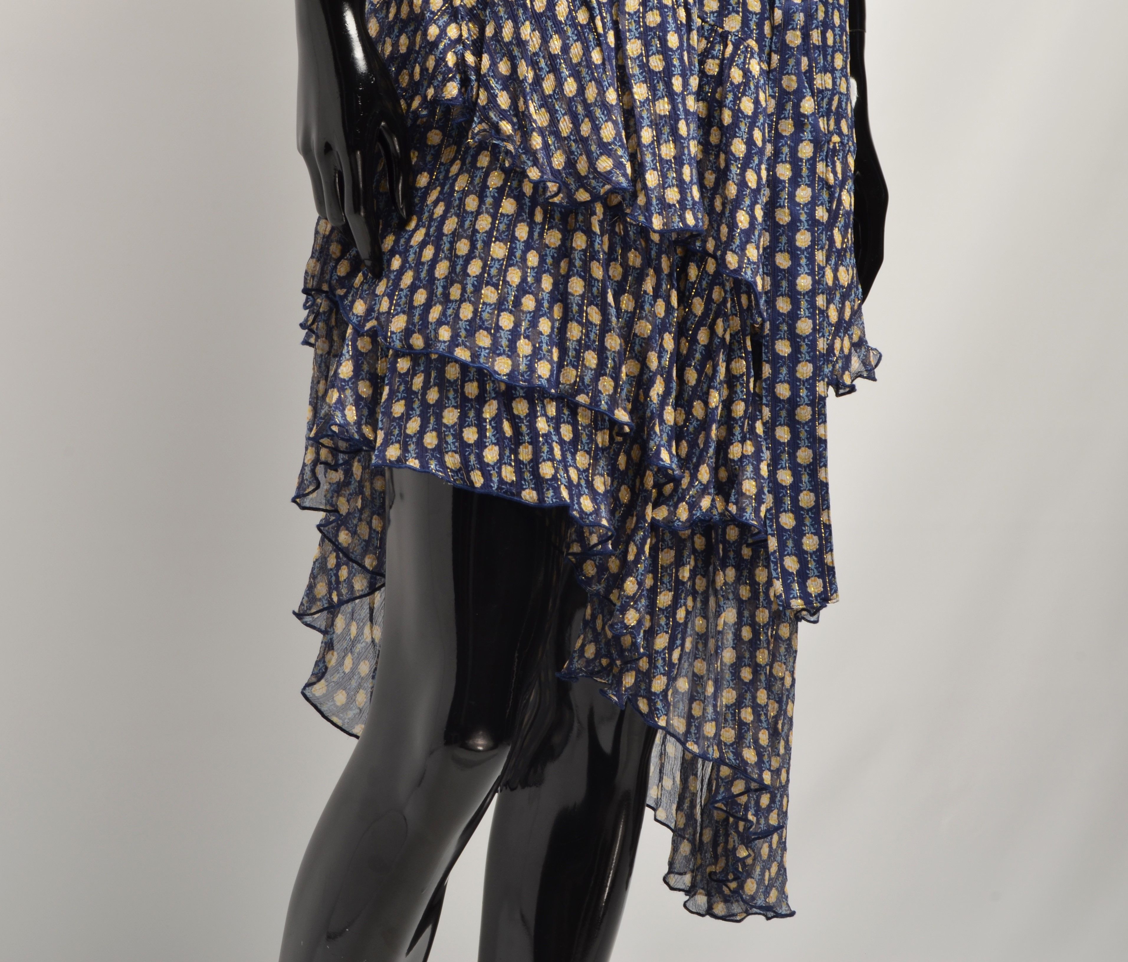 The Kooples The Kooples Asymmetrical Silk Skirt Size 28" / US 6 / IT 42 - 4 Thumbnail