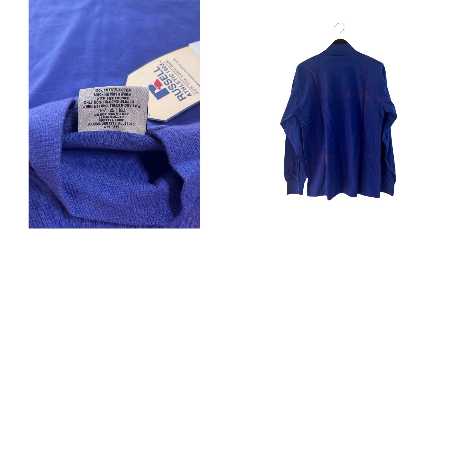 Russell Athletic VINTAGE Russell Athletic Pro Cotton Mock Neck Shirt Mens M Purple 90s NWT NOS Long Sleeve Shirts Size US M / EU 48-50 / 2 - 8 Thumbnail