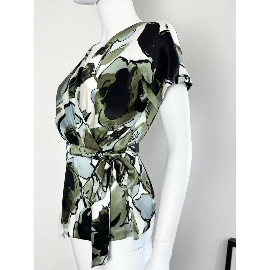 Max Mara Max Mara Pura Seta Wrap Top Size S / US 4 / IT 40 - 10 Thumbnail