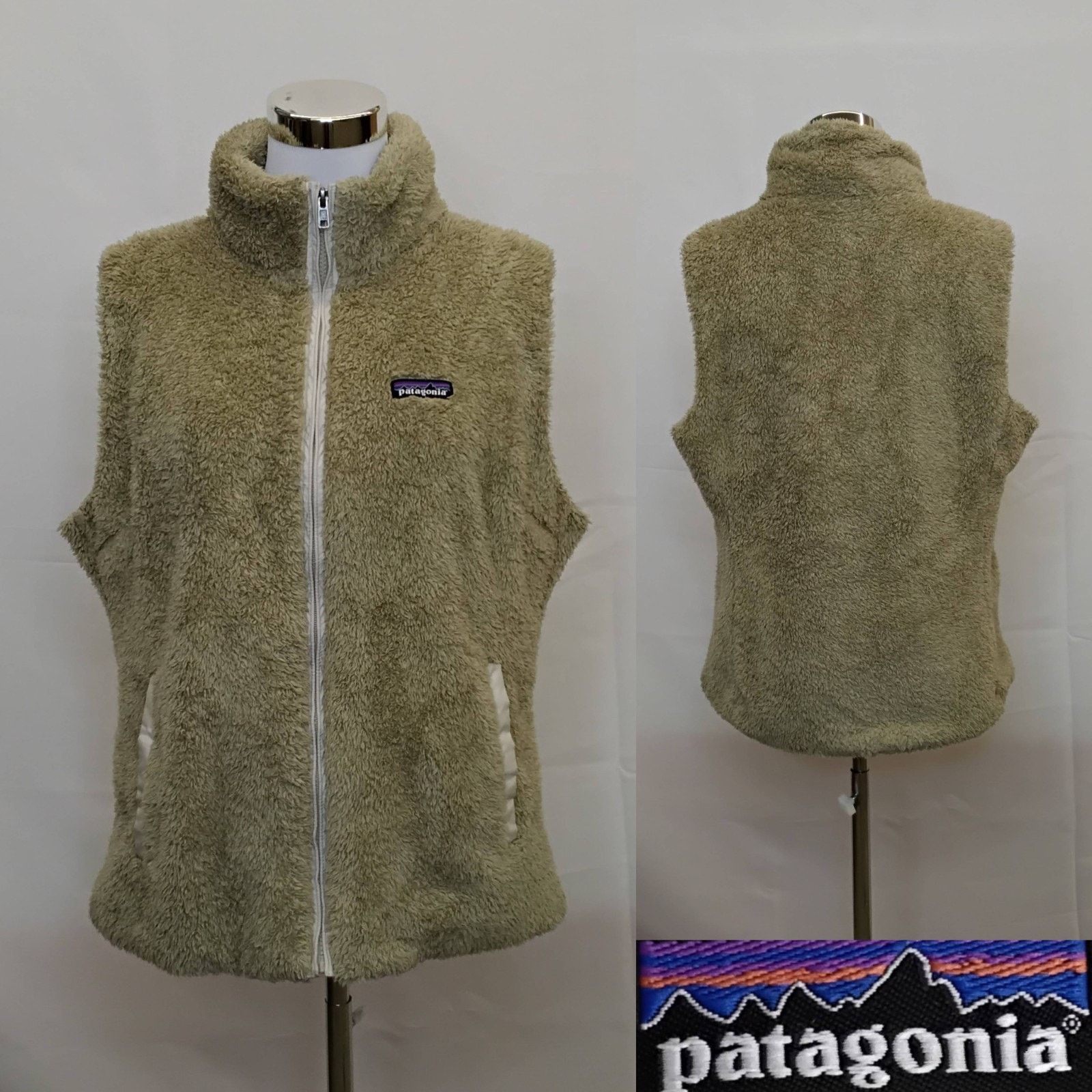 Patagonia Patagonia Los Gatos Vest Women's XL Beige Deep Pile Fleece Size XL / US 12-14 / IT 48-50 - 1 Thumbnail