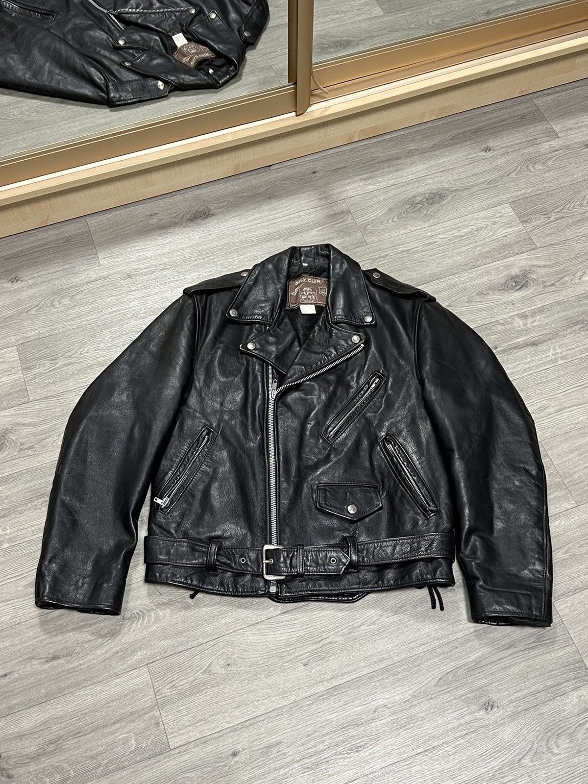 Vintage Vintage men’s leather motorcycle jacket Size US L / EU 52-54 / 3 - 1 Thumbnail