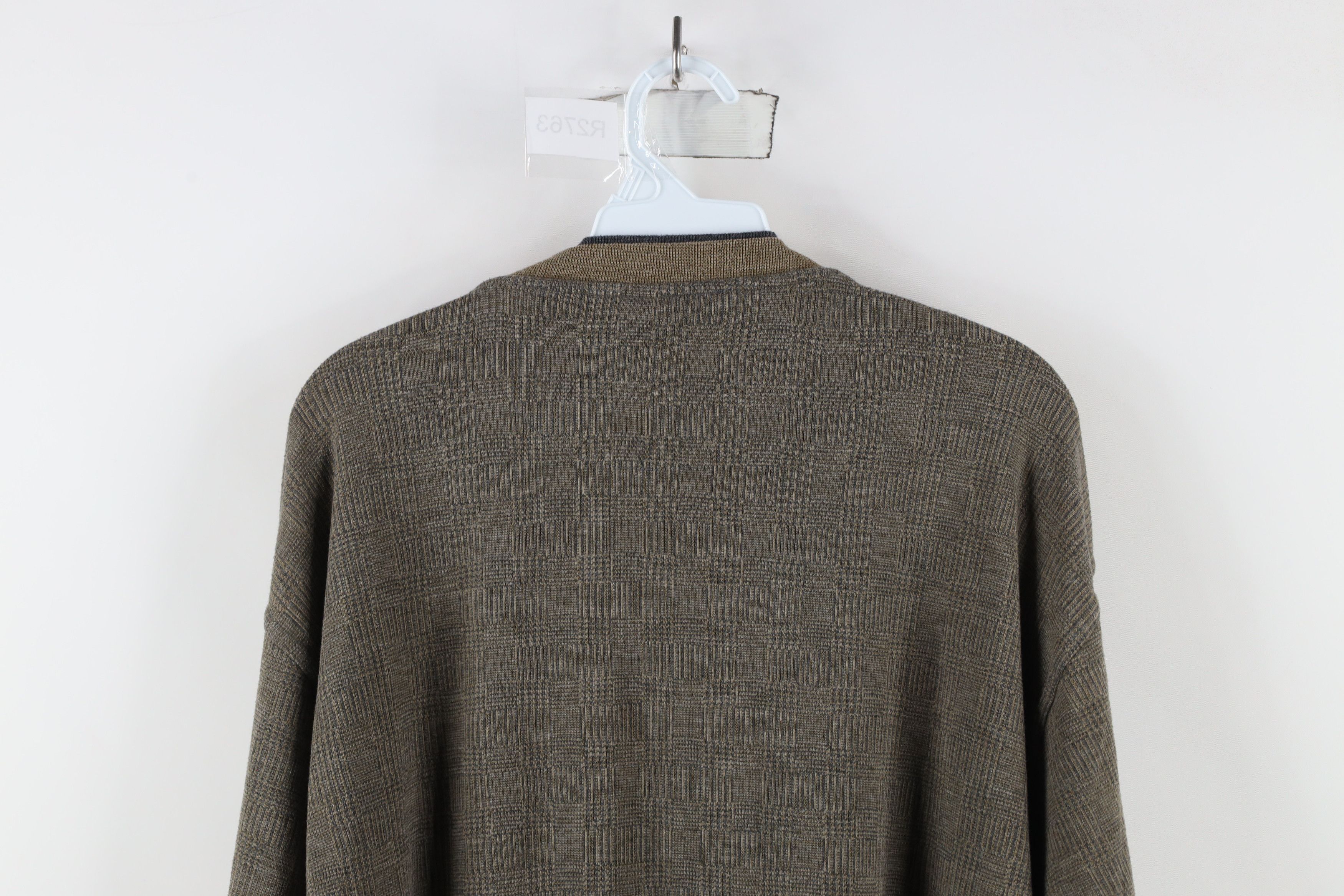 Vintage Vintage 90s Streetwear Houndstooth Long Sleeve T-Shirt Size US XL / EU 56 / 4 - 11 Thumbnail