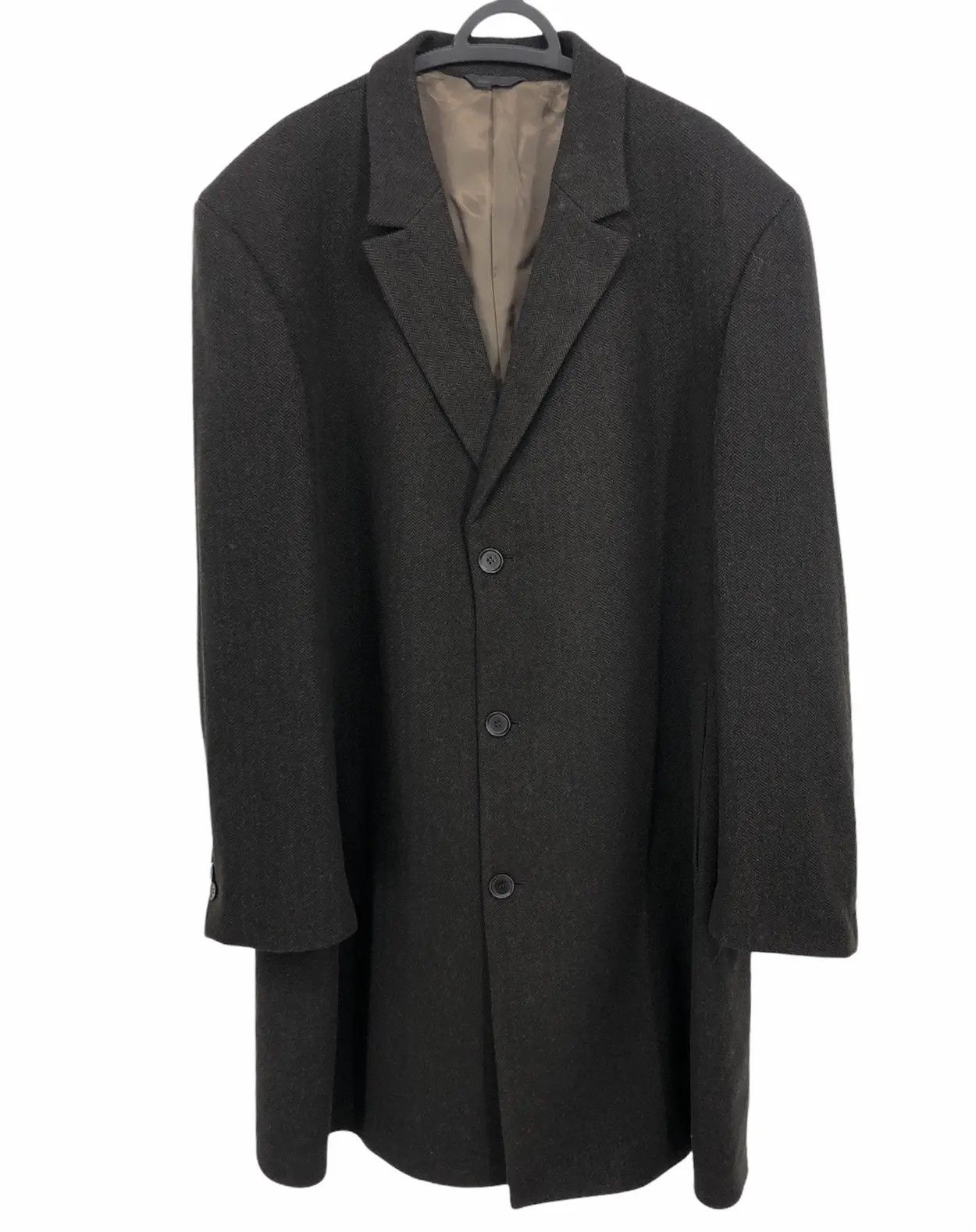 Calvin Klein CALVIN KLEIN Wool Long Coat xxl single breasted Size US XXL / EU 58 / 5 - 5 Thumbnail