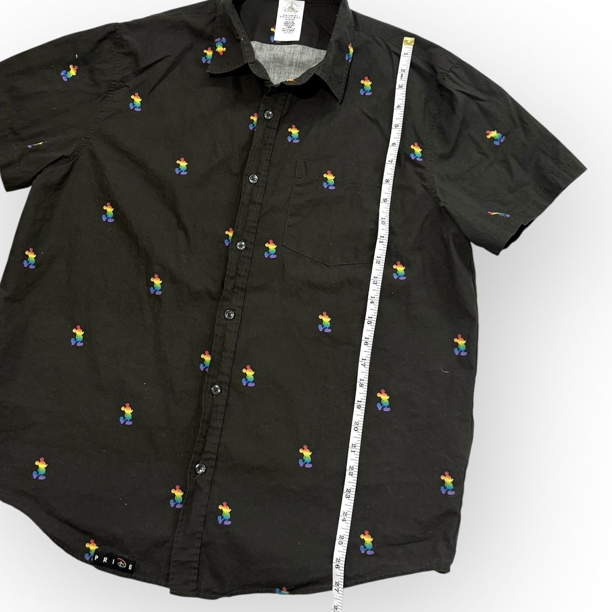 Disney Disney Store Mickey Mouse PRIDE Button Down Woven camp Shirt Size US L / EU 52-54 / 3 - 4 Thumbnail