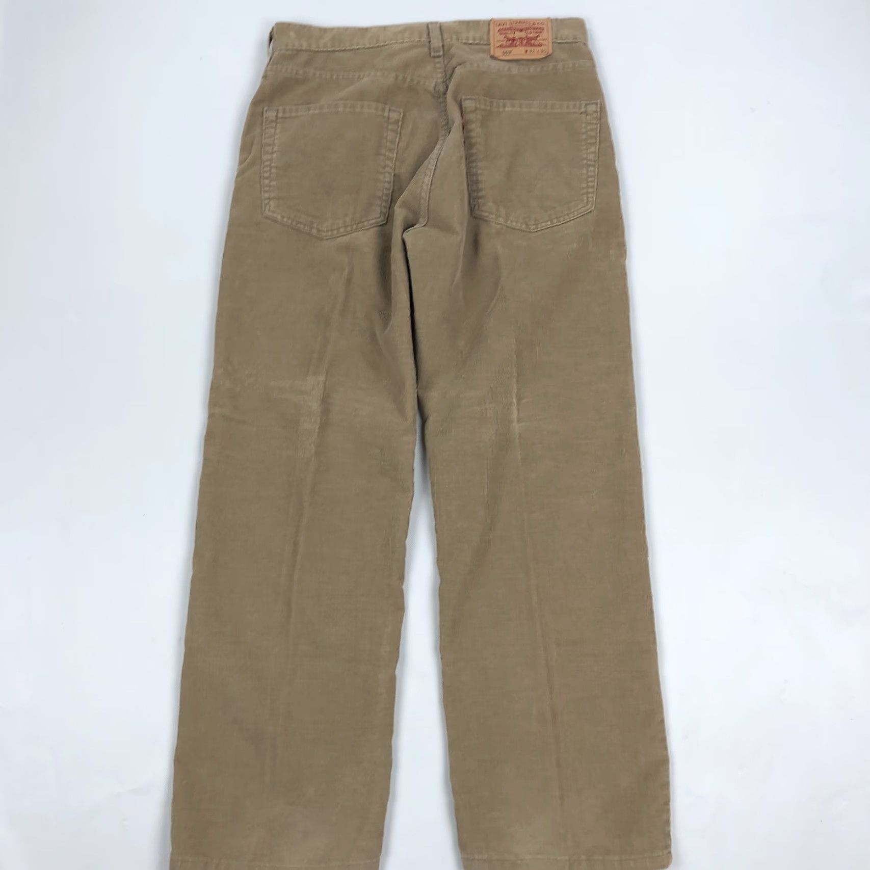 Levi's VINTAGE Levi's 569 Loose Straight Corduroy Pants Men 32x30 Tan Brown Y2K Size US 32 / EU 48 - 2 Thumbnail