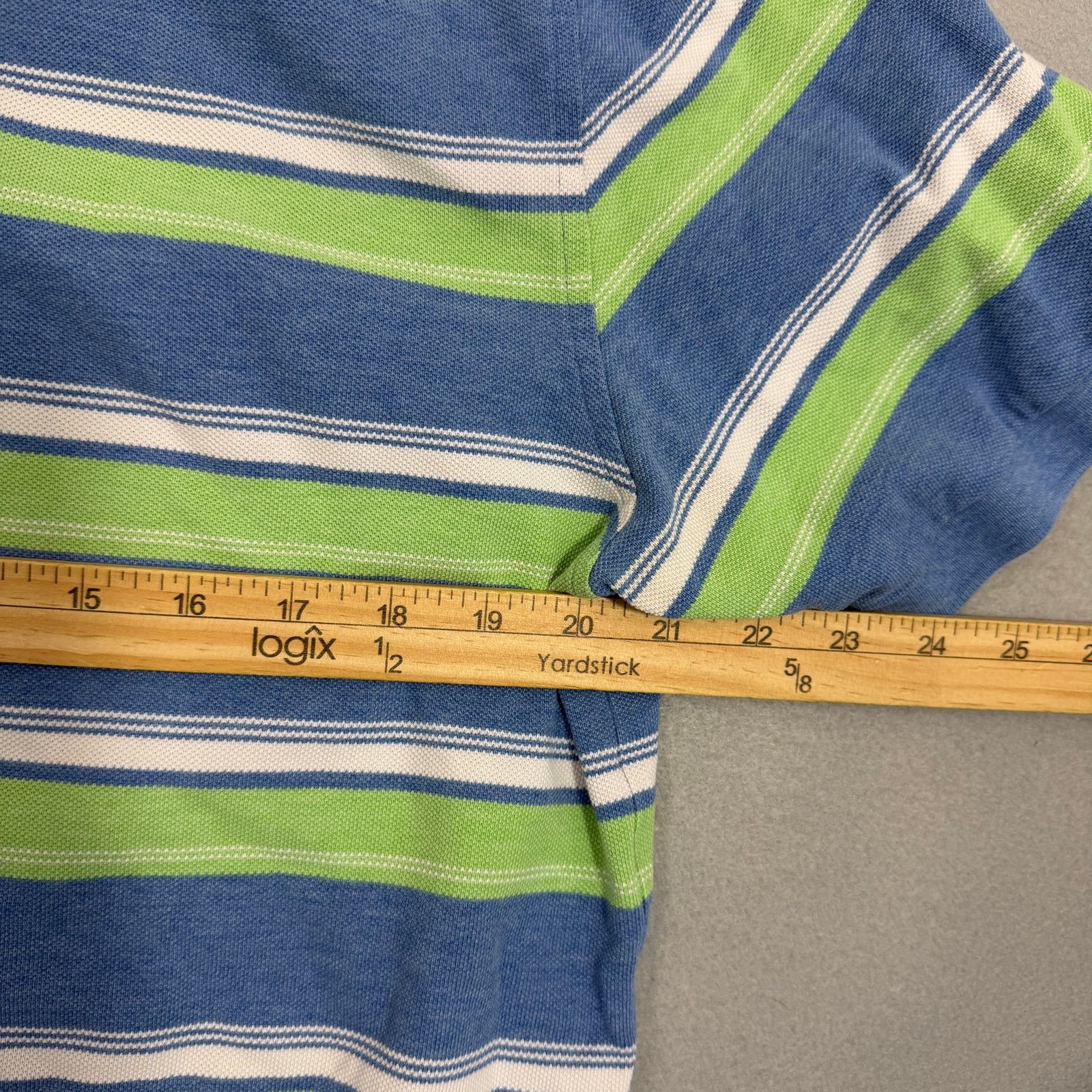 Brooks Brothers Brooks Brothers Polo Shirt Mens Large Green Blue Collared Size US L / EU 52-54 / 3 - 6 Thumbnail