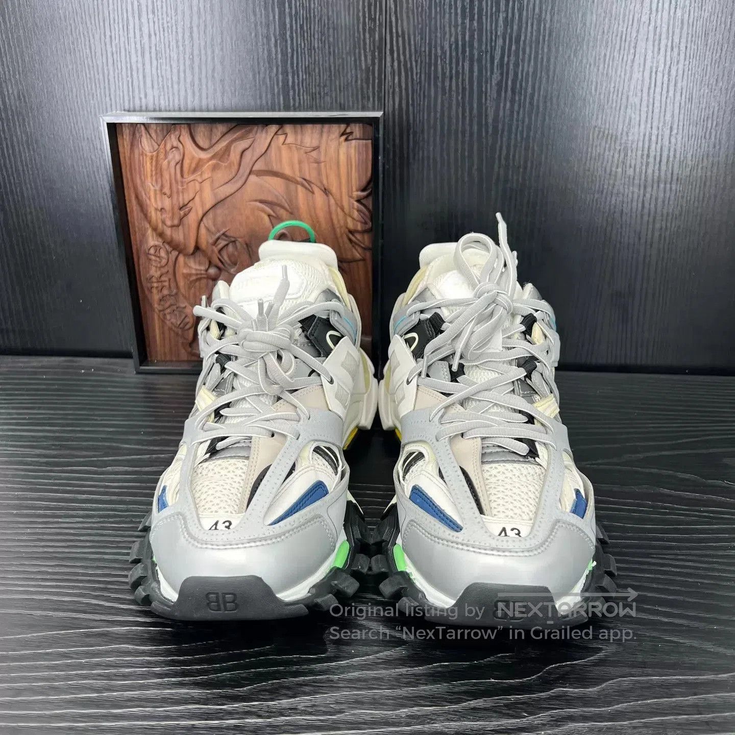 Balenciaga Gray Low-Top Sneakers Size 10. Size US 10 / EU 43 - 4 Thumbnail