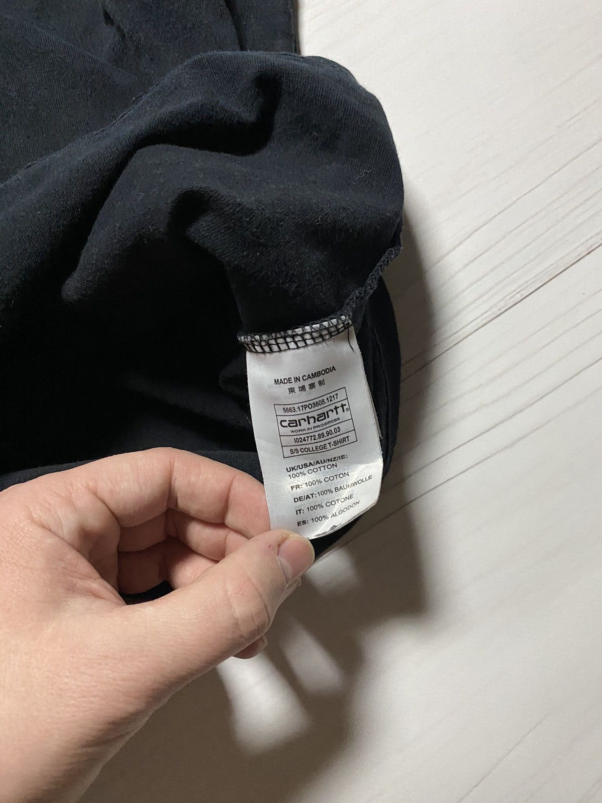 Carhartt × Vintage Vintage Carhartt Box logo faded y2k t shirt Size US L / EU 52-54 / 3 - 4 Thumbnail