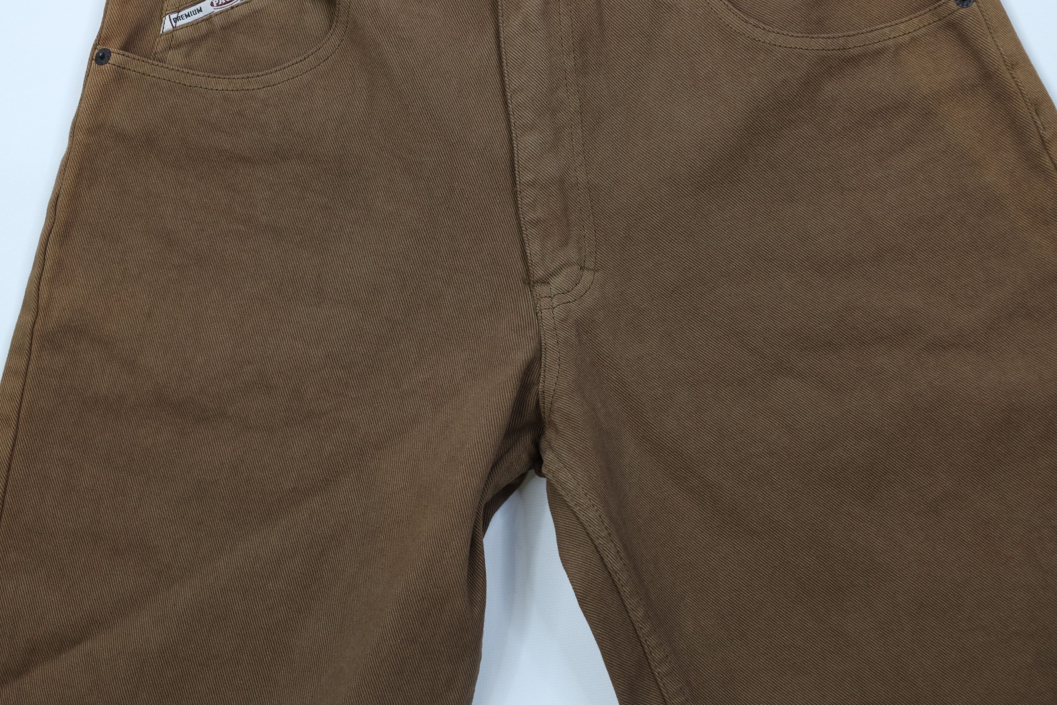 Vintage Deadstock Vintage 90s Paco Hip Hop Denim Jean Shorts Brown Size US 30 / EU 46 - 3 Thumbnail