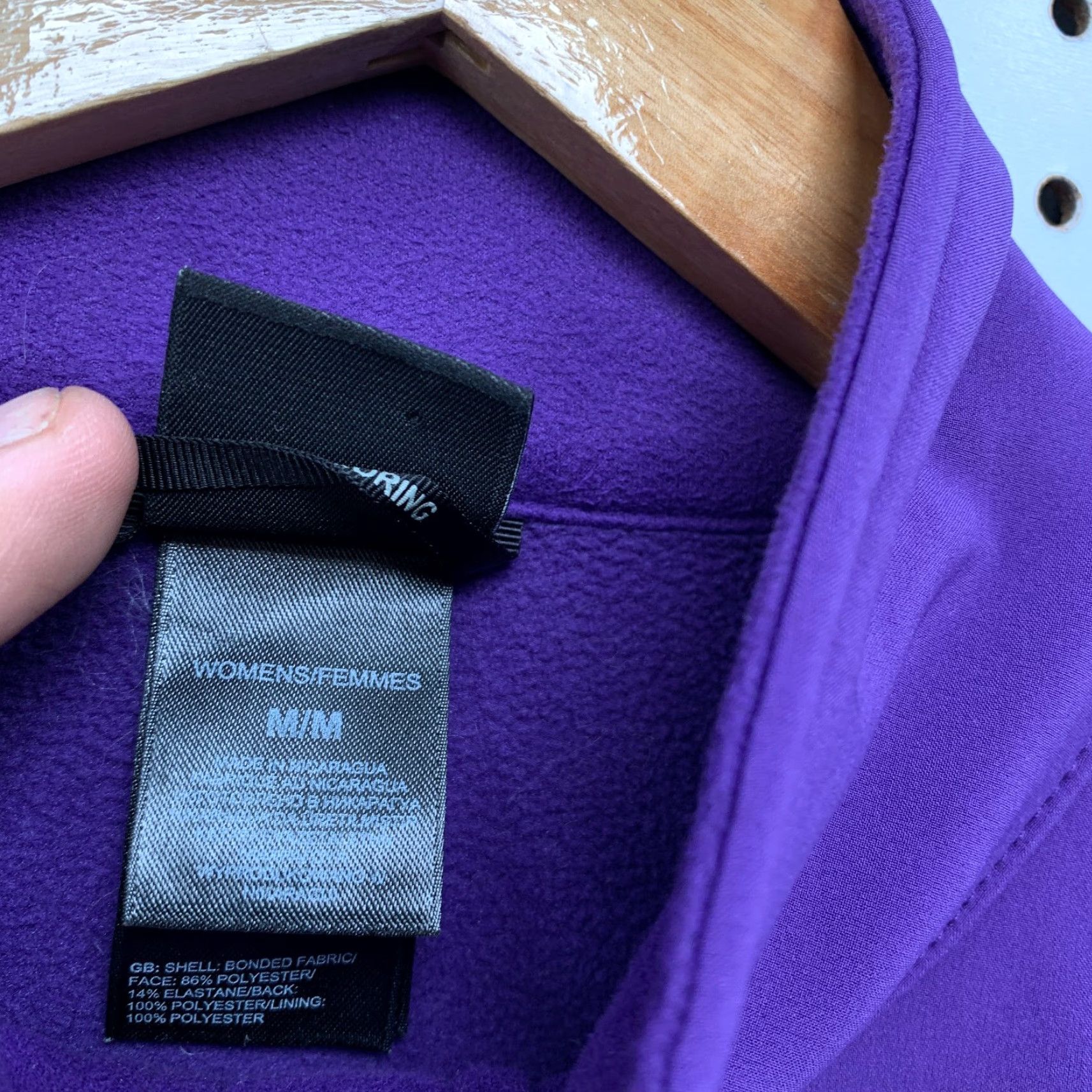 The North Face VINTAGE The North Face Windwall Jacket Womens M Purple Embroidered Zip Exterior Windbreaker Size M / US 6-8 / IT 42-44 - 2 Thumbnail
