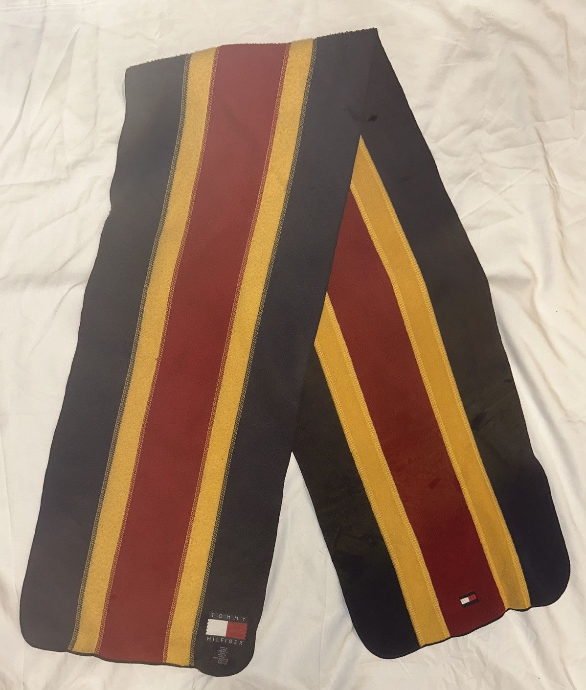Tommy Hilfiger TOMMY HILFIGER Color block Yellow/red/blue Scarf One Size Size ONE SIZE - 1 Thumbnail