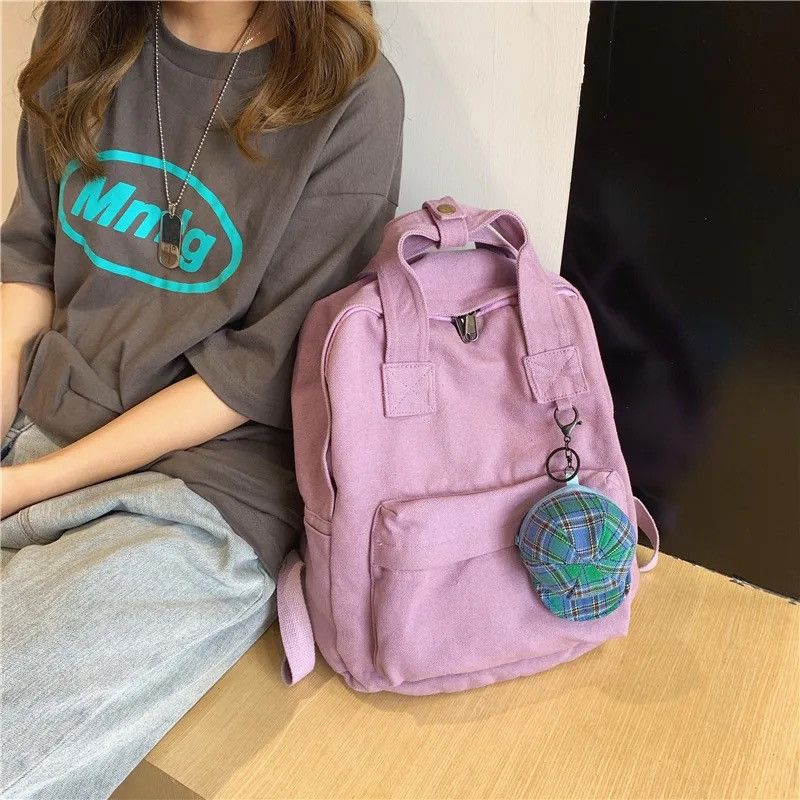Japanese Brand Purple Backpack Size ONE SIZE - 3 Thumbnail