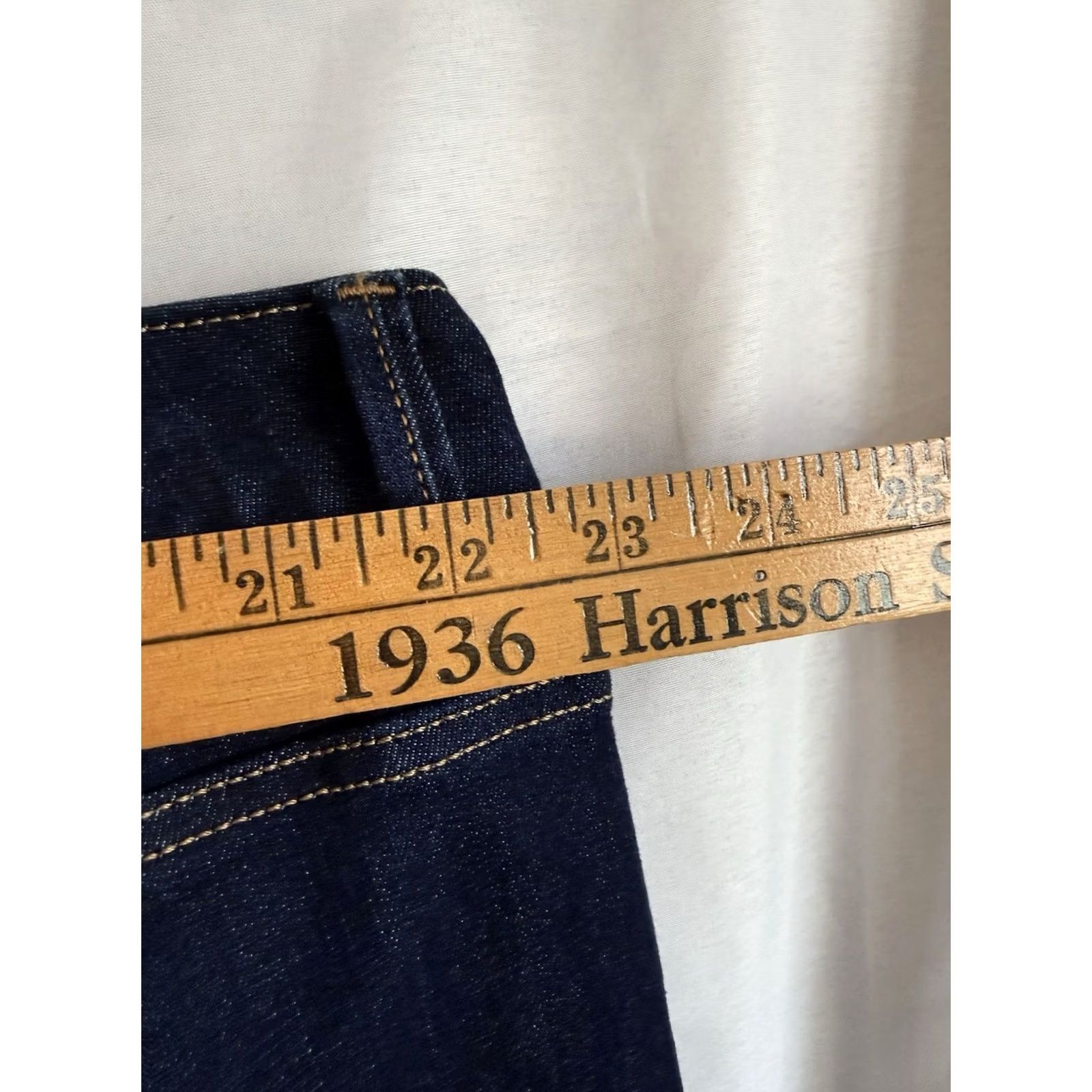 Vintage Lane Bryant Women's Cropped Flare Jeans Blue Size 26 Raw Hem Mid-Rise Size 26" / US 2 / IT 38 - 6 Thumbnail