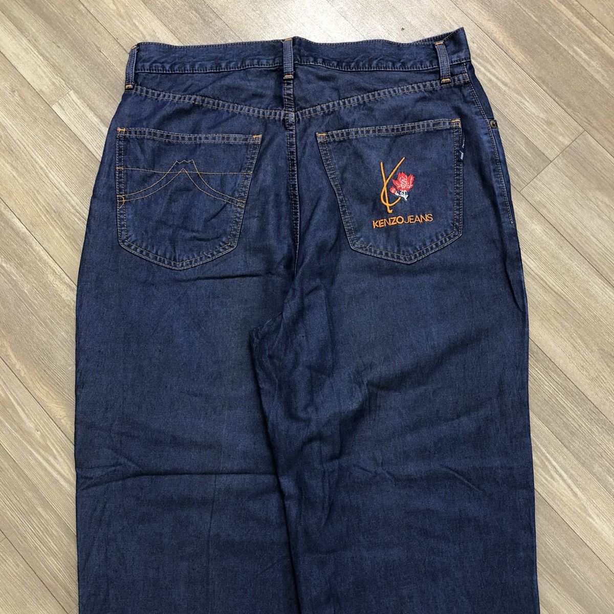 Japanese Brand × Kenzo × Vintage Vintage Kenzo Jeans Embroidered Iconic Logo Nice Pants Size US 30 / EU 46 - 2 Thumbnail