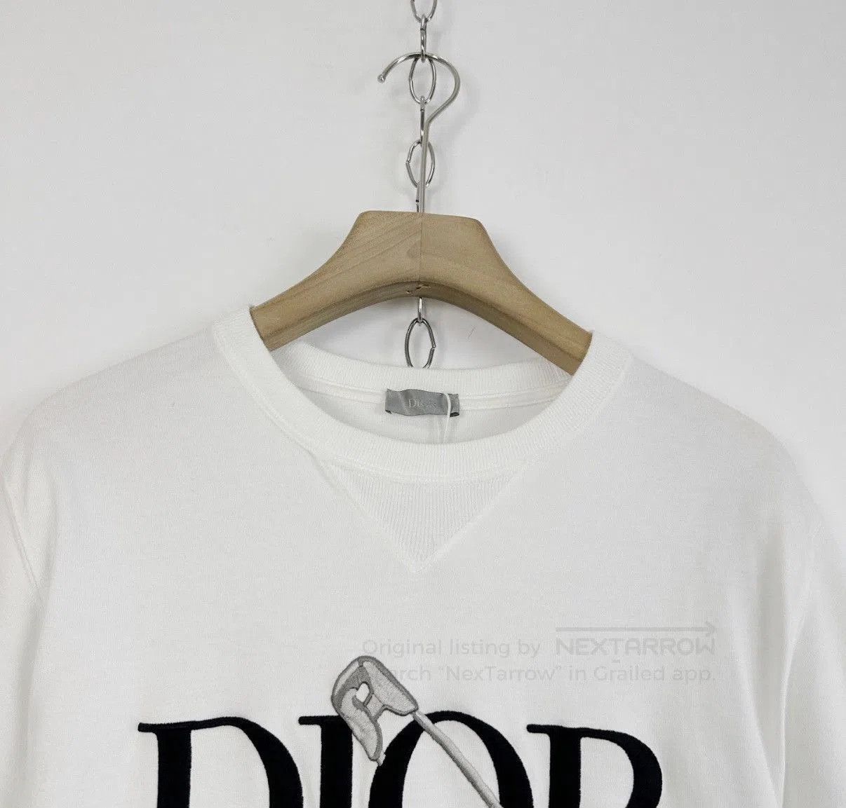 Dior White Short Sleeve Graphic Tee. Size US M / EU 48-50 / 2 - 3 Thumbnail