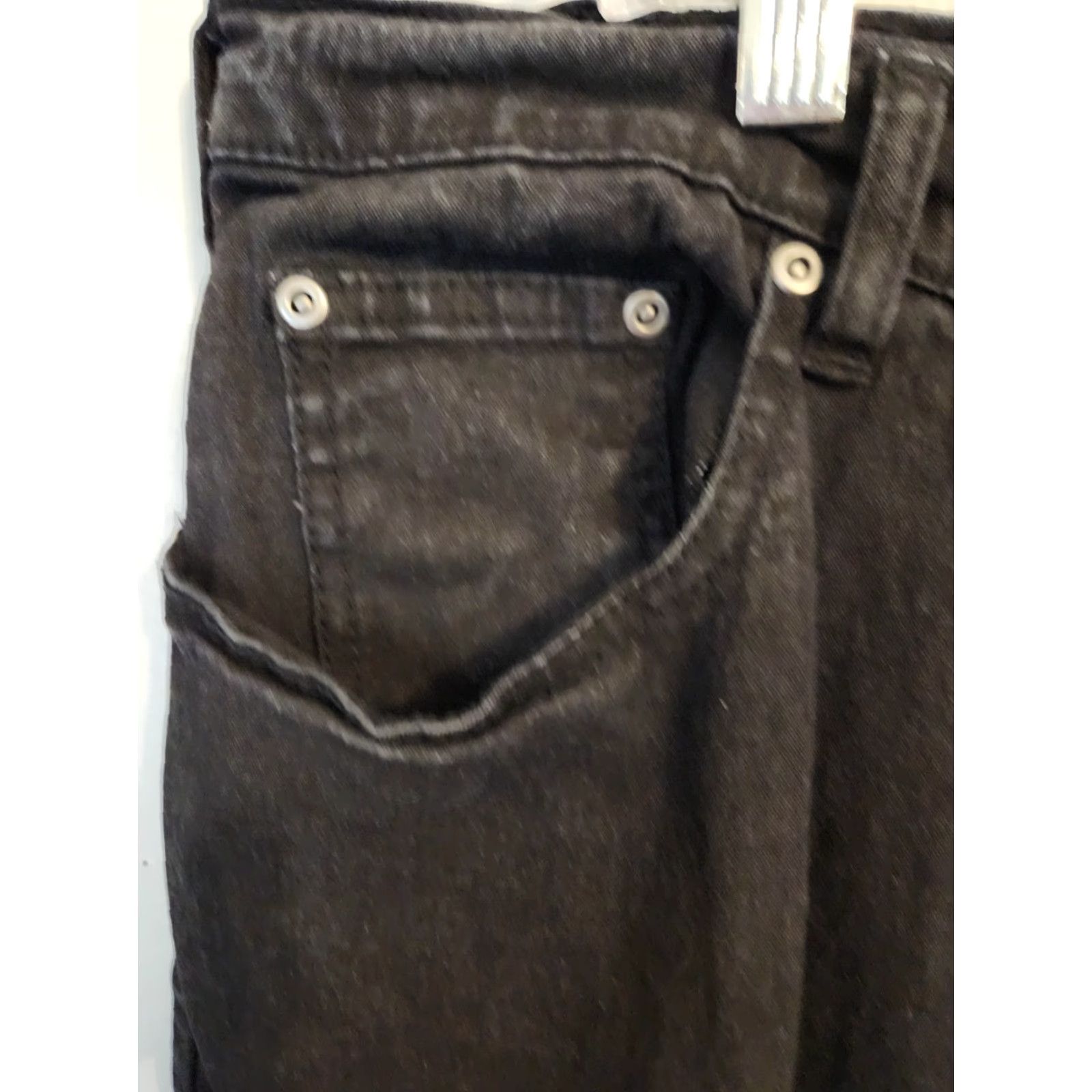 Denime VINTAGE DG2 Diane Gilman Black Studded Bootcut Denim Jeans 22W Petite Womens Bootscut Jeans Black Studded 22W Petite DG2 Size 40" / US 18 - 3 Thumbnail