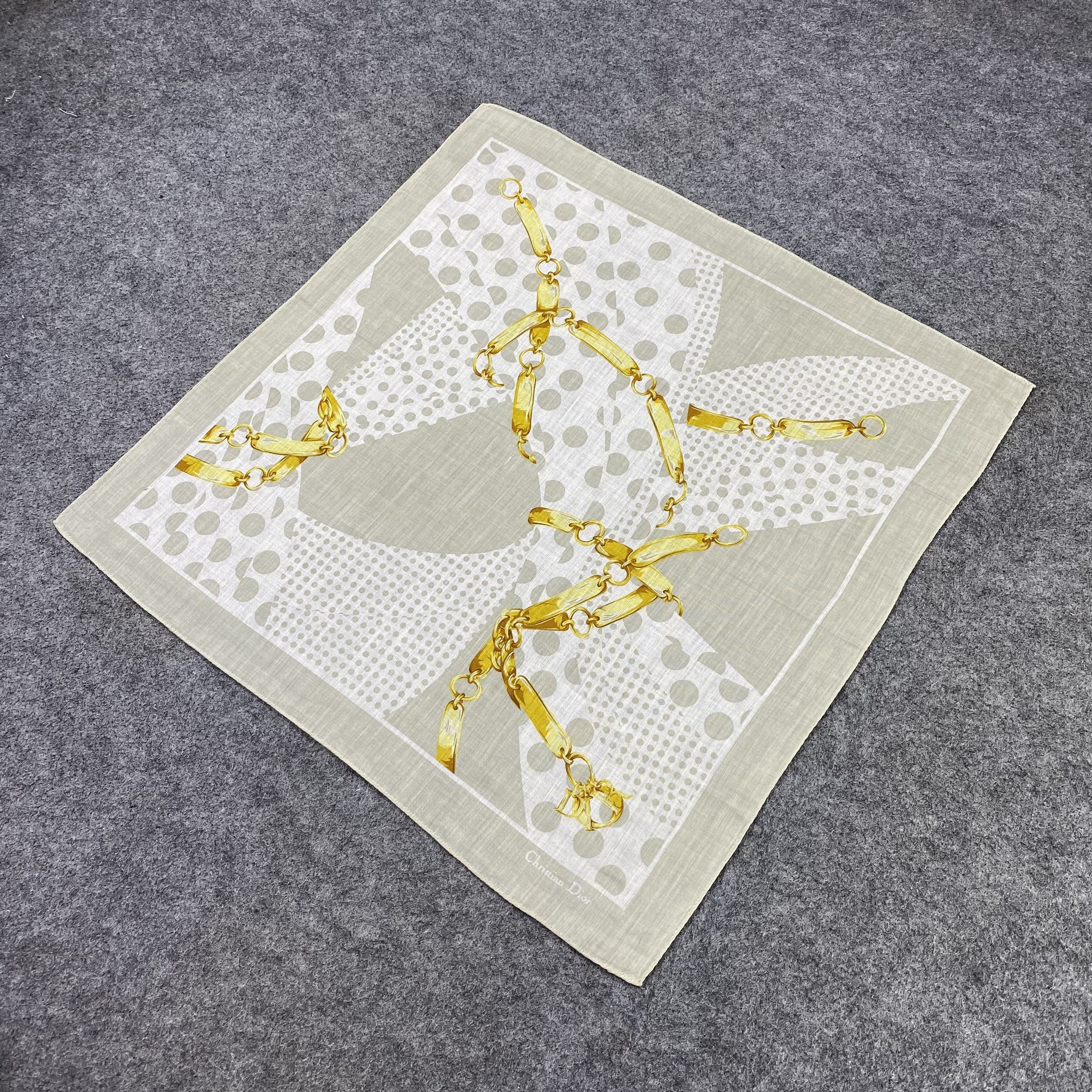 Vintage Christian Dior Handkerchief Neckerchief Bandana-B1901 Size ONE SIZE - 4 Thumbnail