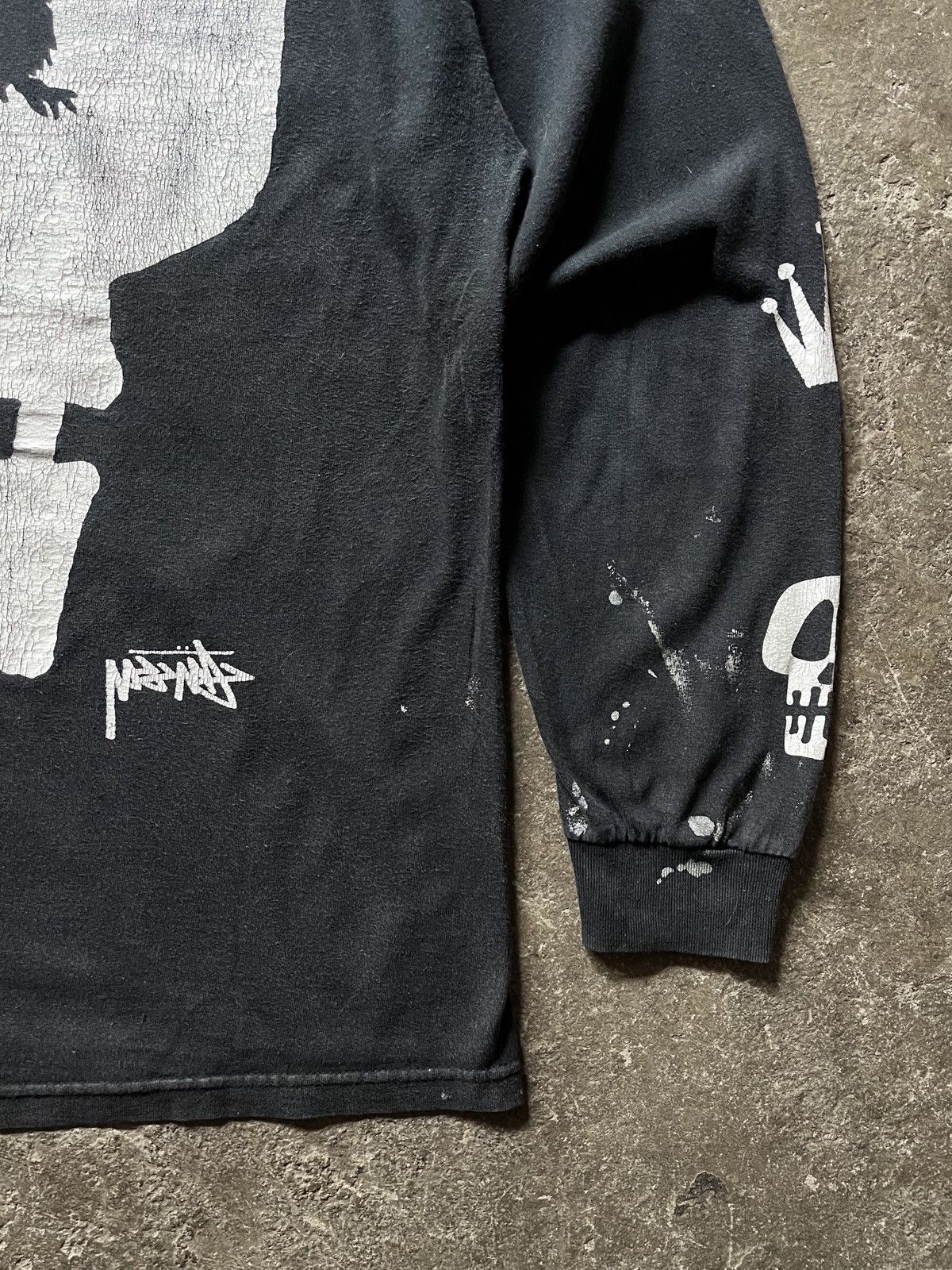 Stussy Stussy painted Worldwide tribe long sleeve tee Size US L / EU 52-54 / 3 - 9 Thumbnail