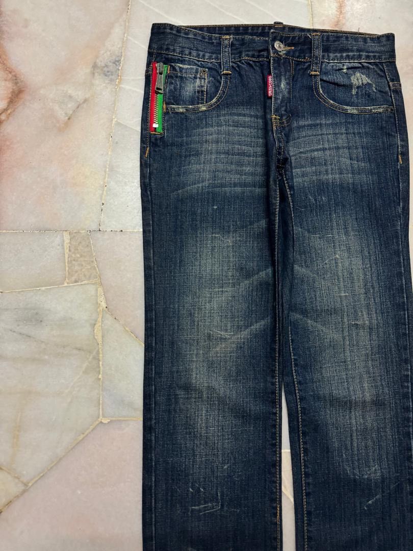Japanese Brand 💥DSQUARED INSPIRED RUSTY MUDWASH DARK DENIM JEANS Size US 29 - 4 Thumbnail