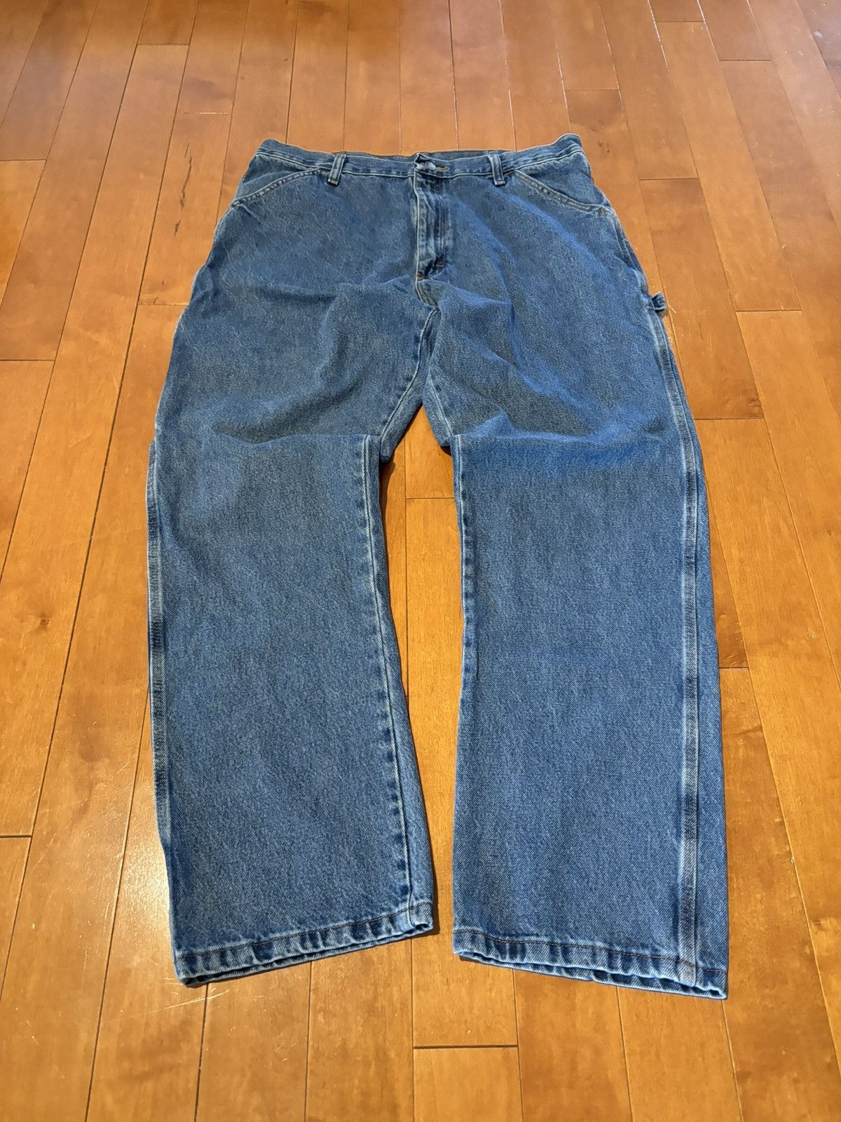 Rustler × Vintage BAGGY RUSTLER CARPENTER JEANS Size US 36 / EU 52 - 2 Thumbnail