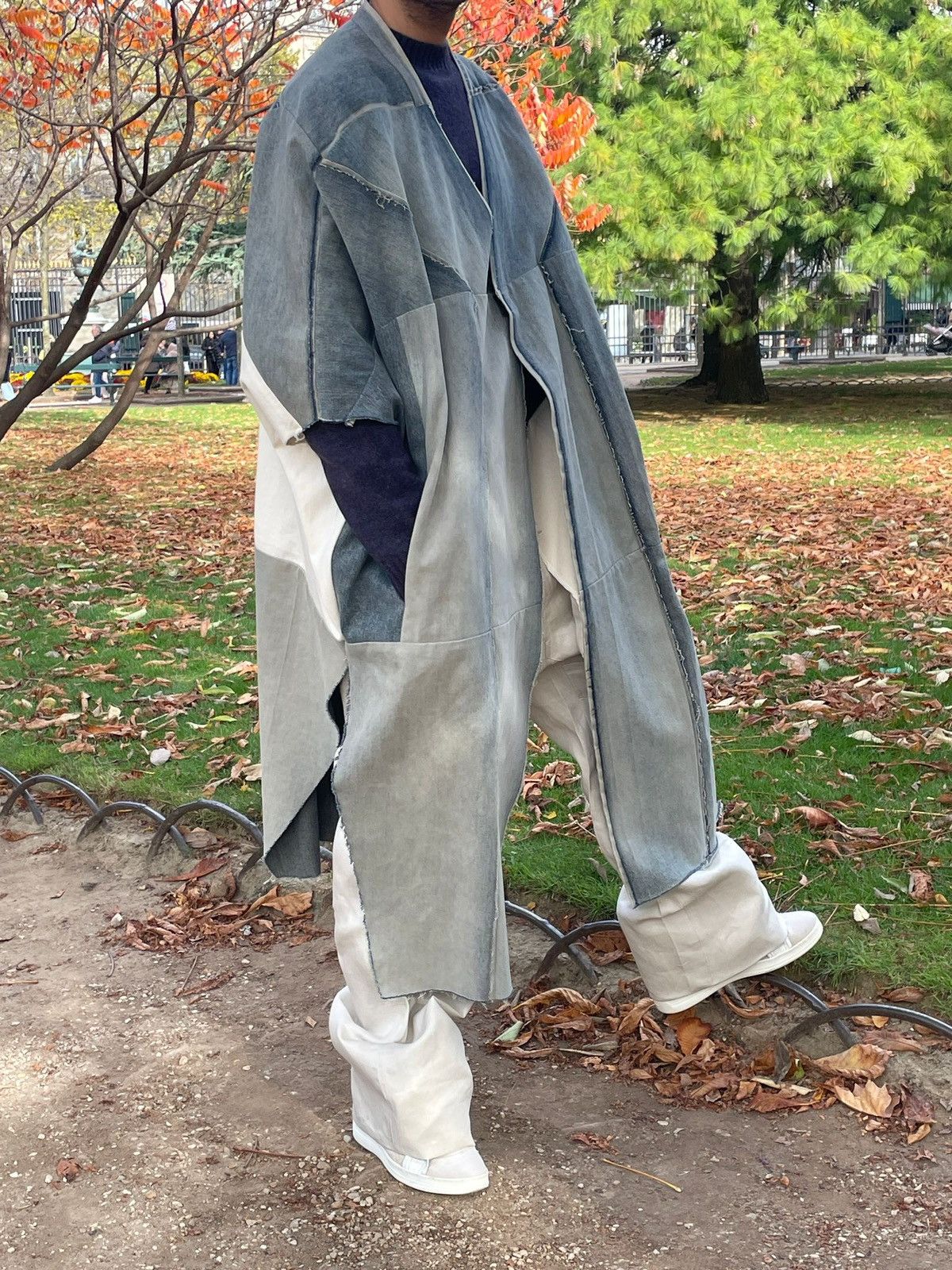 Rick Owens SS22 Fogachine Denim Cloack Size US M / EU 48-50 / 2 - 12 Thumbnail