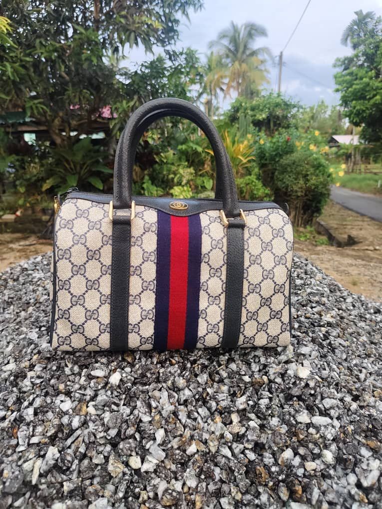 Gucci Authentic GUCCI Boston Speedy Monogram Handbag Size ONE SIZE - 1 Thumbnail
