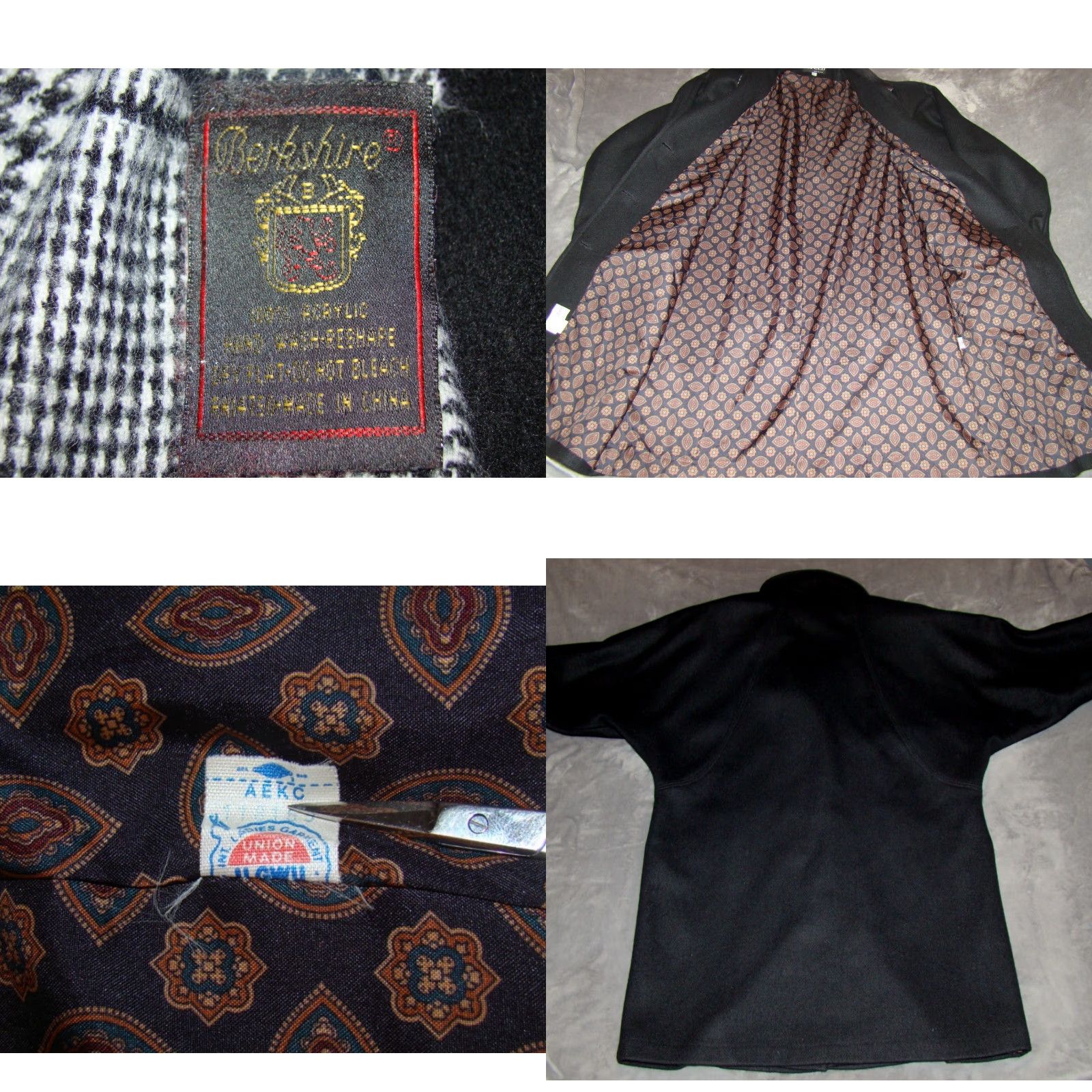 Vintage VINTAGE JOFELD Leather Collar Wool Nylon Trench Coat Womens L Black Scarf USA Coat Size L / US 10 / IT 46 - 8 Thumbnail