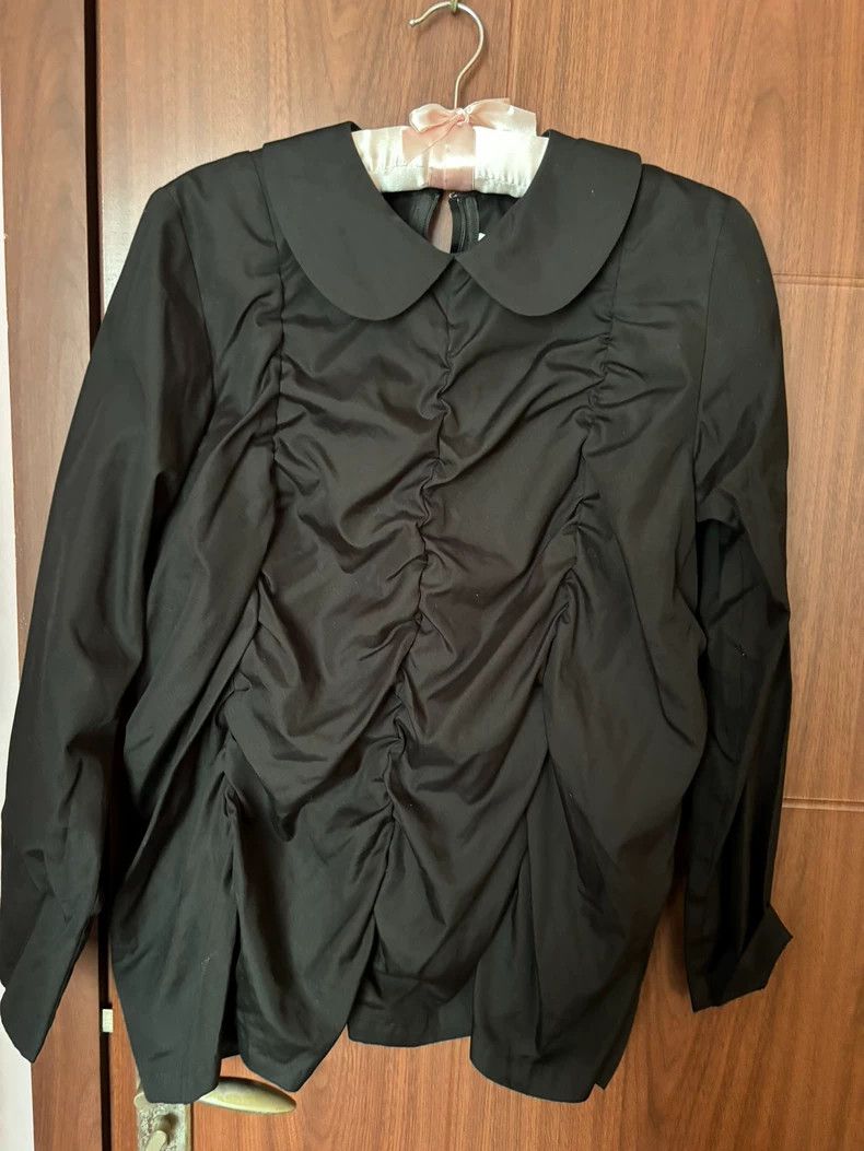 CDG COMCOM Ruched Round Collar Shirt - dmc