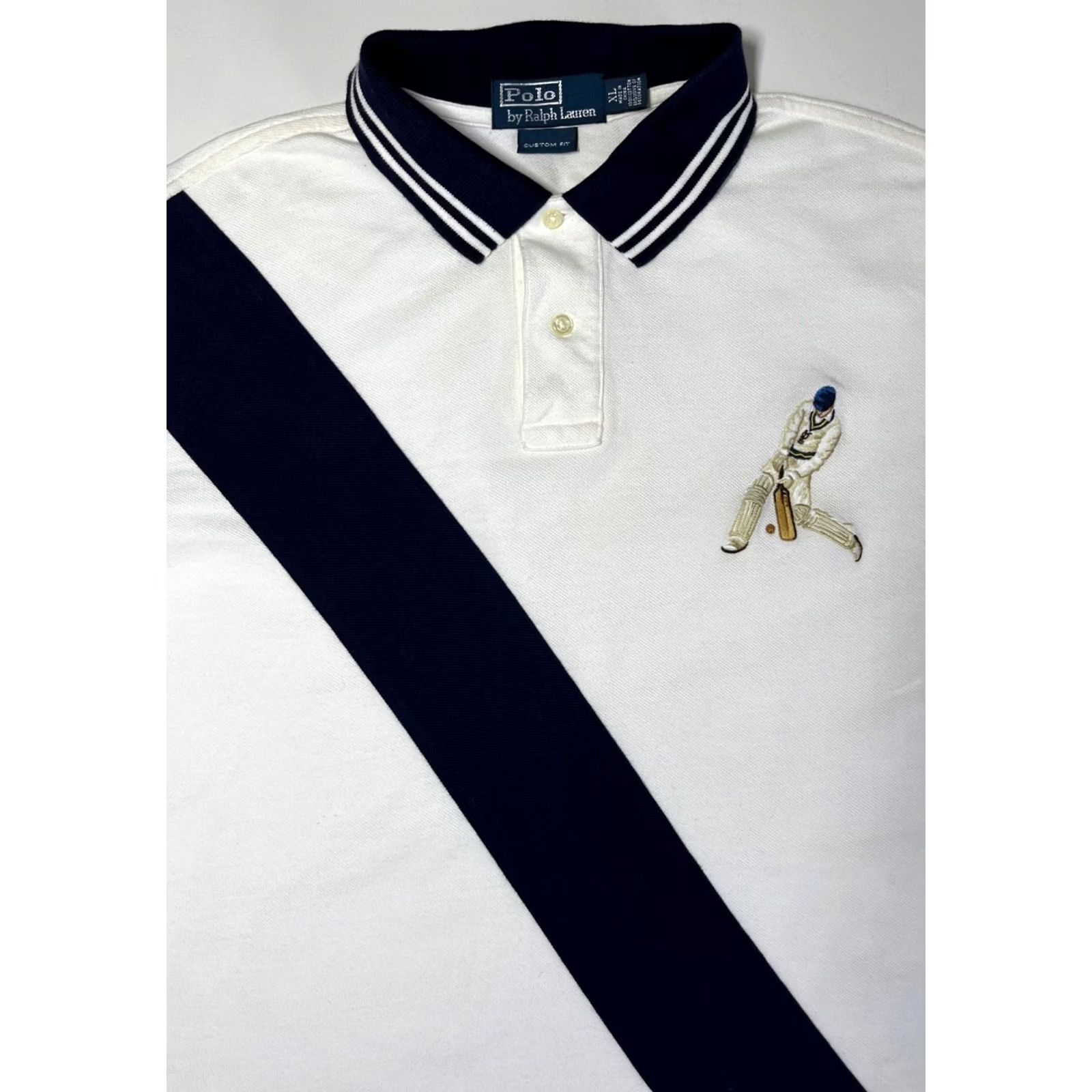 Polo Ralph Lauren Men's Polo Ralph Lauren Cricket Polo Shirt Stripe Embroidery Sz XL Size US XL / EU 56 / 4 - 5 Thumbnail