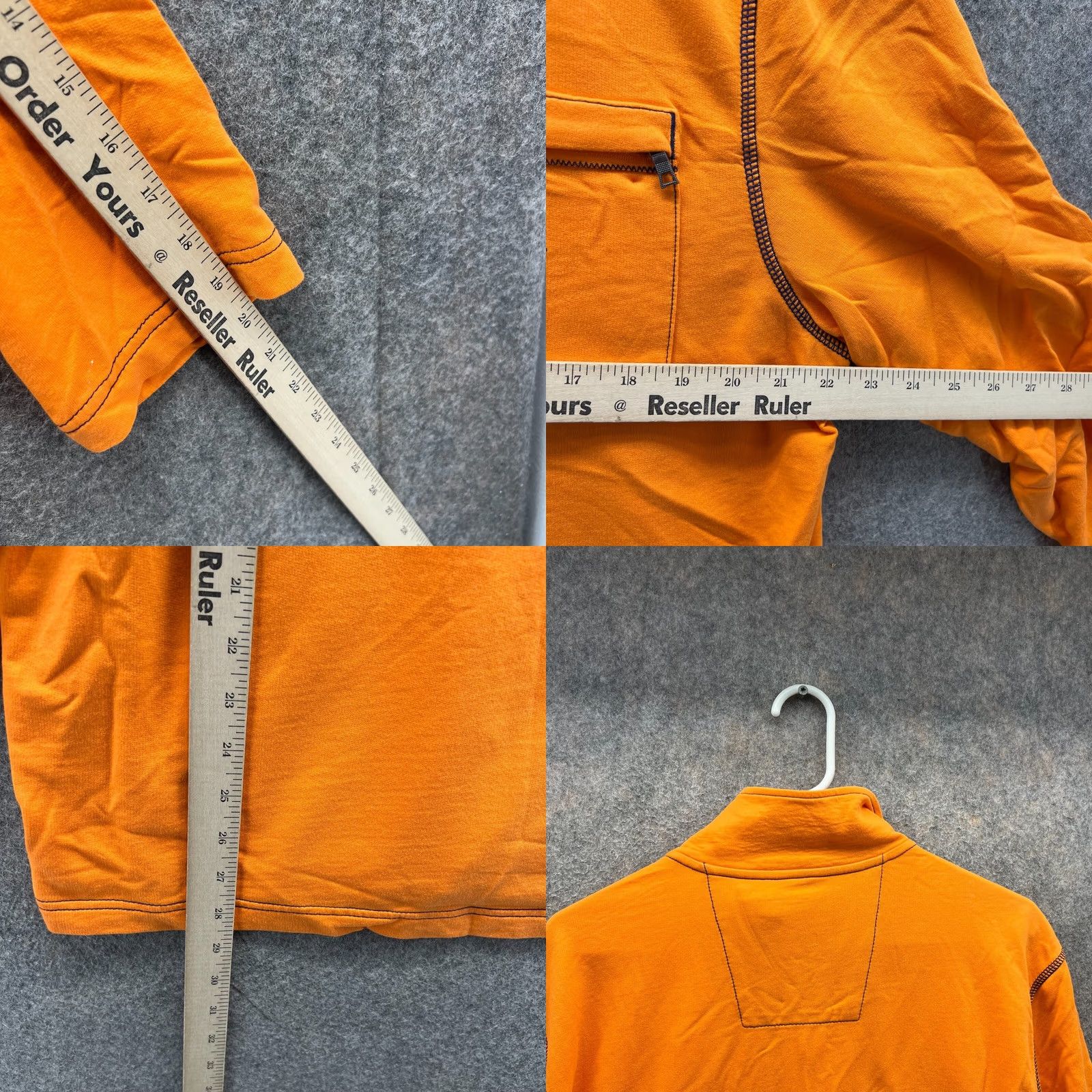 Nautica VINTAGE Nautica Sweater Mens Medium Adult Orange Fleece Half Zip Pullover Pocket Logo Reversible Size US M / EU 48-50 / 2 - 8 Thumbnail