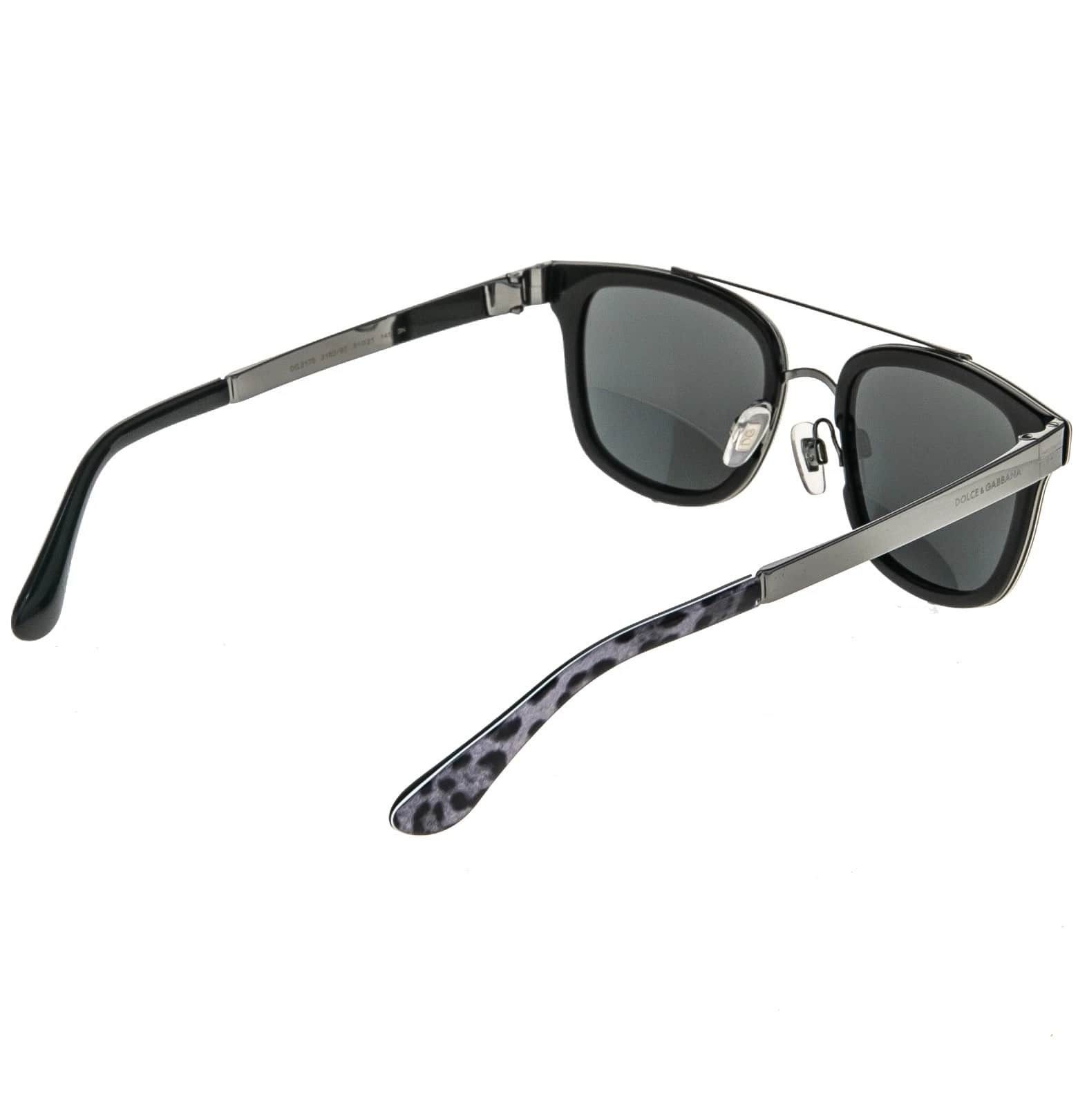 Dolce & Gabbana DOLCE & GABBANA DG2175 PRINT FAMILY 2175 Black Sunglasses Size ONE SIZE - 7 Thumbnail