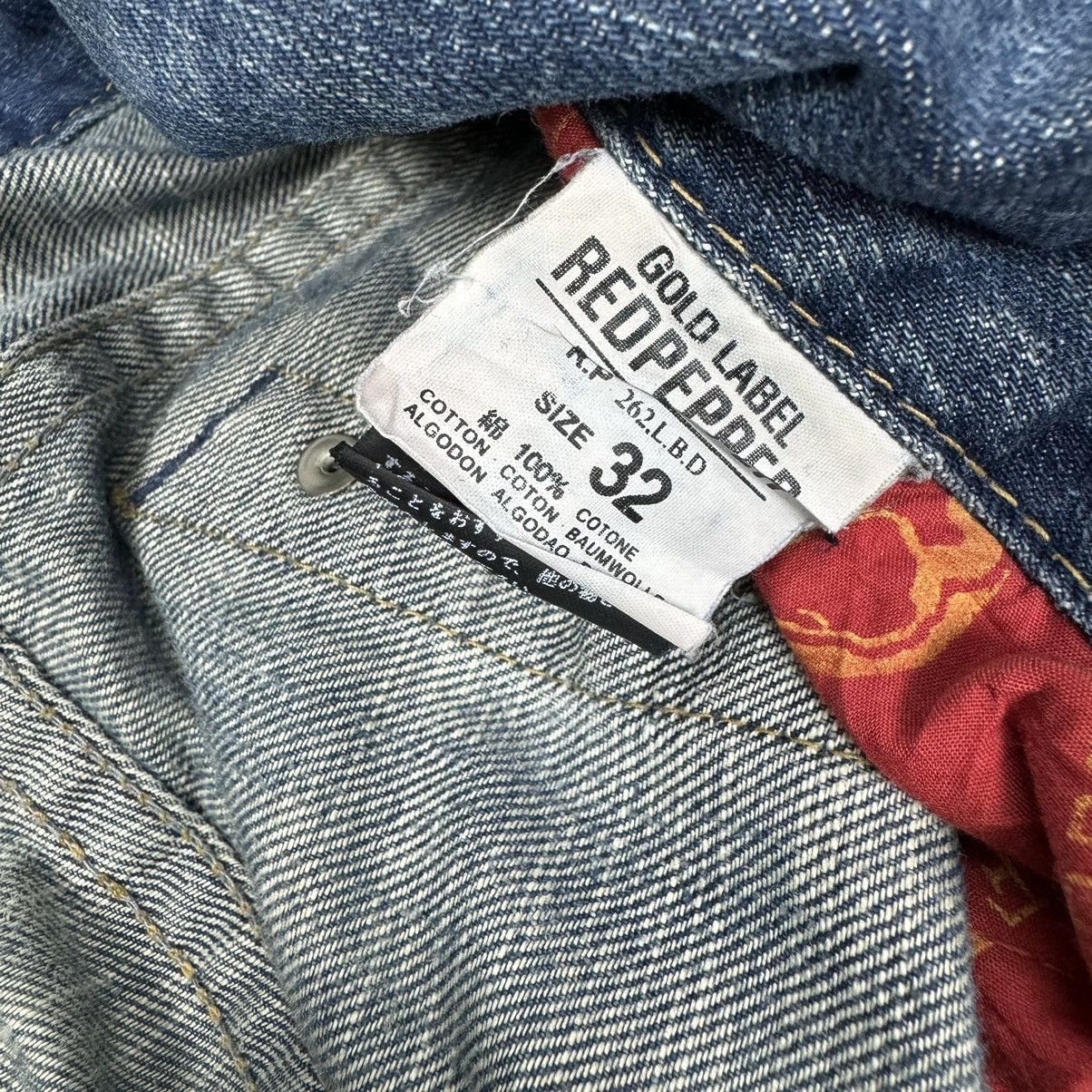 Indigo ⚡️RED PEPPER GOLD PATCHWORK DENIM JEANS PANTS Size US 36 / EU 52 - 11 Thumbnail