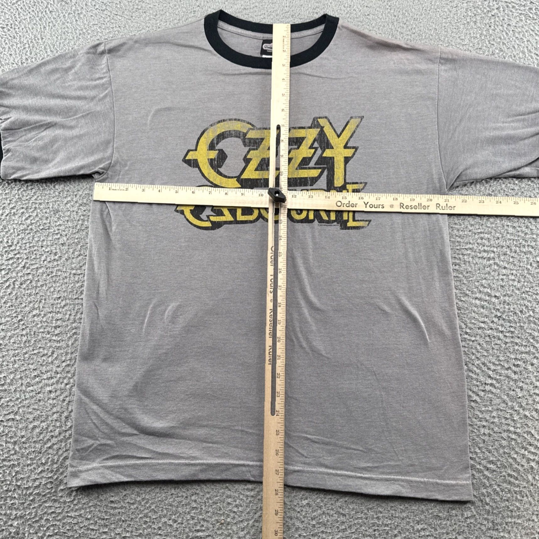 Vintage VINTAGE Winterland Ozzy Ozbourne Ringer T-shirt Mens Size L Gray Graphic Print Short Sleeve Crew Neck 2004 90s Grunge Rock Band Tee Size US L / EU 52-54 / 3 - 7 Thumbnail