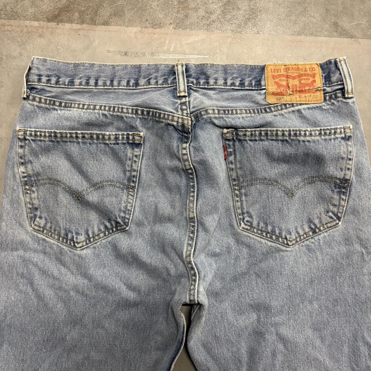 Levi's Crazy Vintage Y2K/2000s Levis Light Wash Grunge Denim Jeans! Size US 36 / EU 52 - 4 Thumbnail