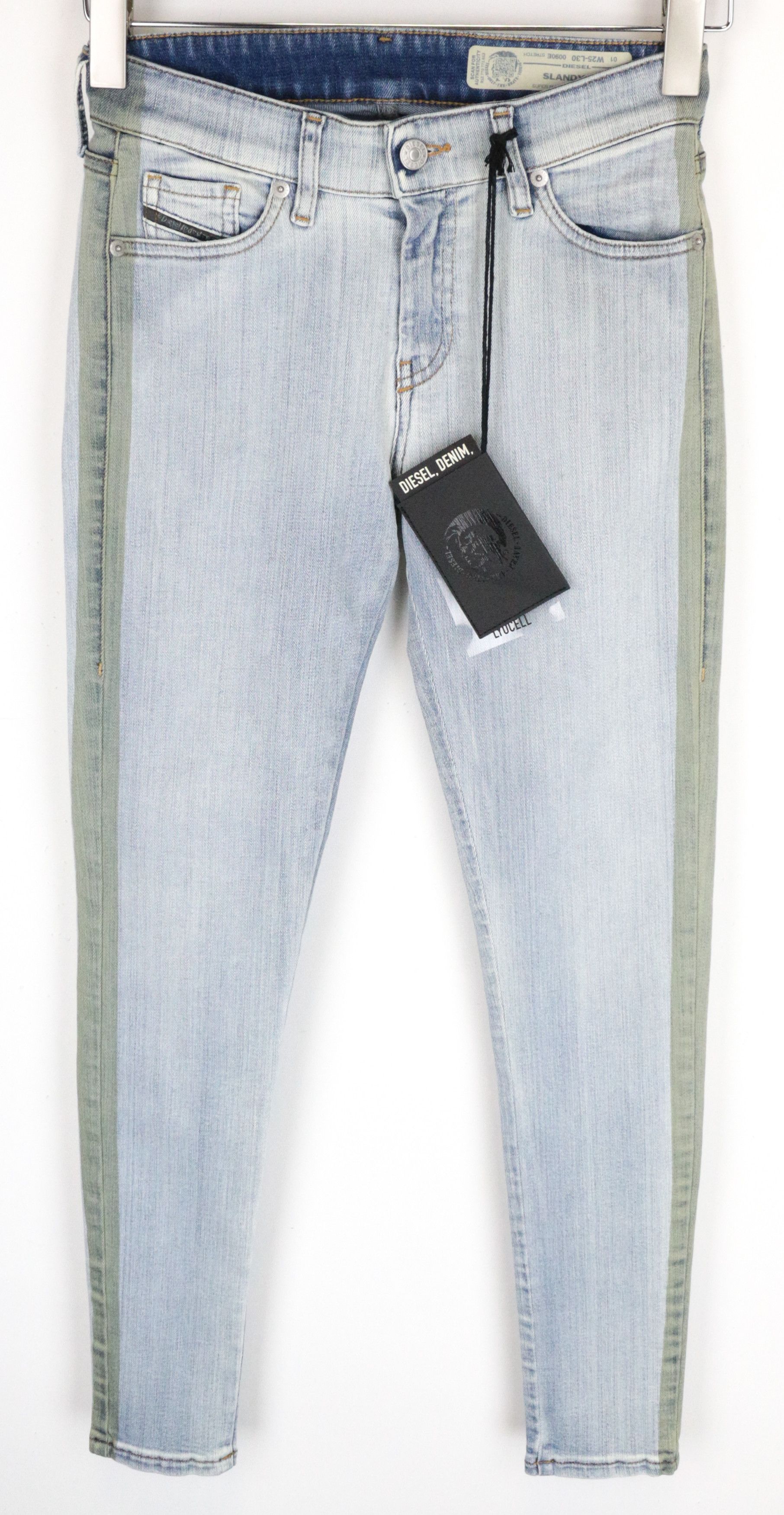 Diesel SLANDY-SP1 0090E W25/L30 Light Blue Stretch Jeans 63599 Size 25" / US 0 / IT 36 - 2 Thumbnail
