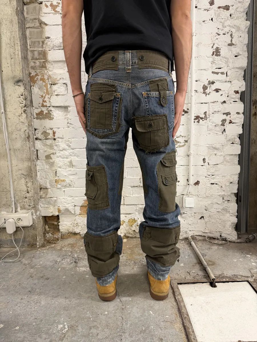 Dolce & Gabbana FW2005 Dolce & Gabbana Hybrid Khaki Multi-Pocket Cargo Denim Pants Size US 32 / EU 48 - 4 Thumbnail